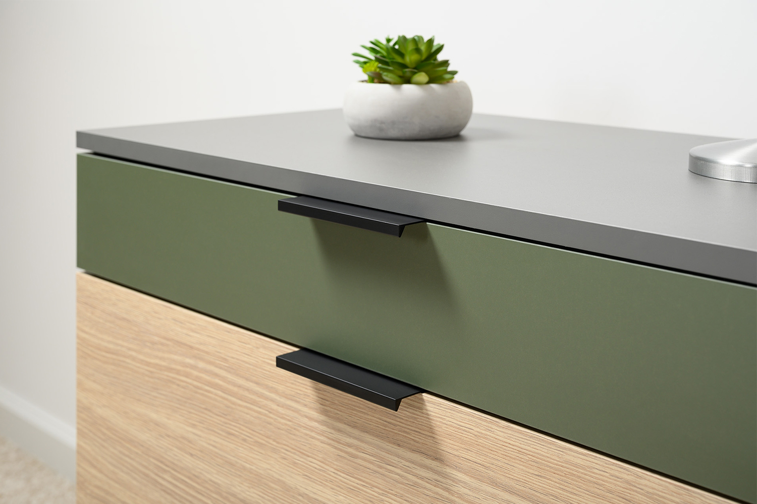 Комод Марвэл 16.234.03, Темно-серый, Плэйн, Зеленый