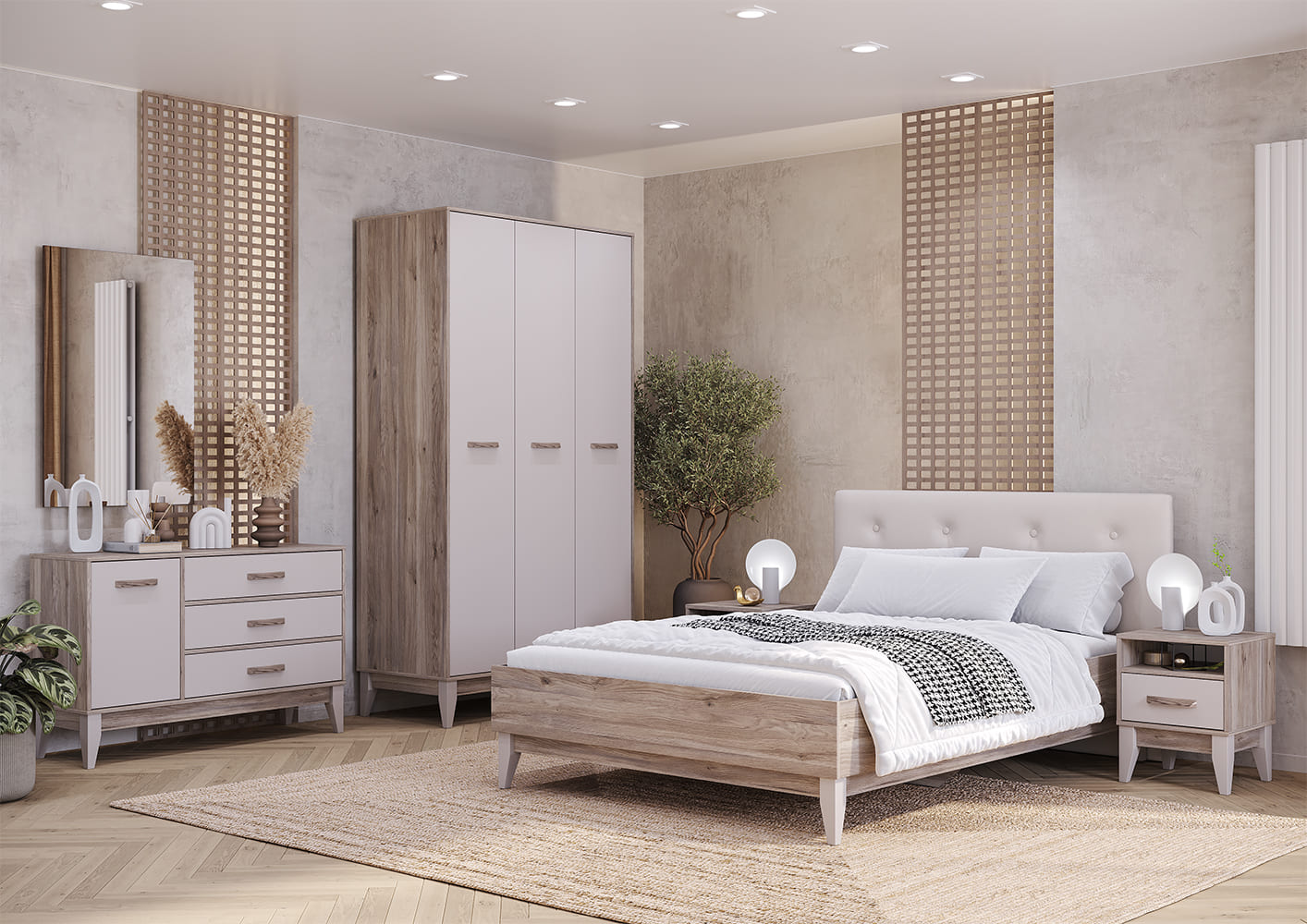 Кровать 160х200 с проложками Скандика