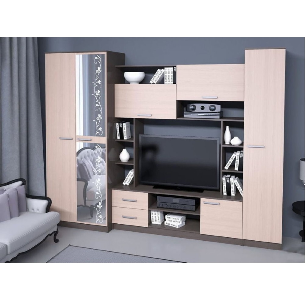 Стенка в гостиную Флора, венге