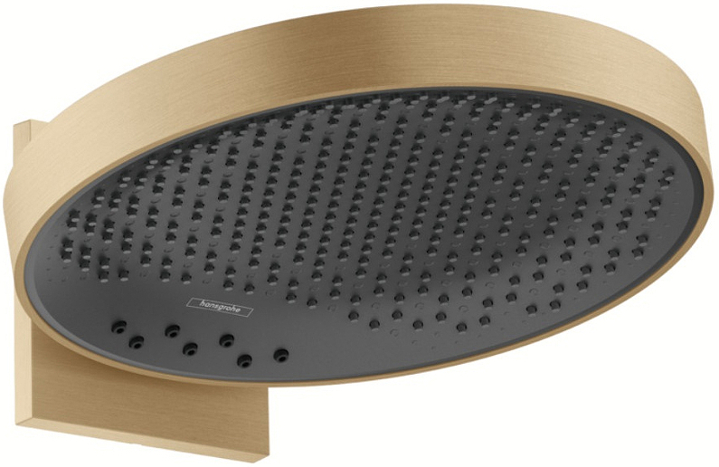 26234140 HG Rainfinity 360 3jet верхний душ с настенным держателем шлиф,бронза
