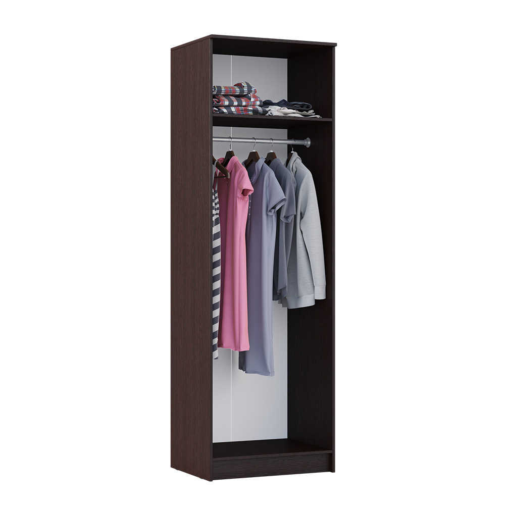 Шкаф платяной Женева, Белый глянец холодный, Венге Шкаф платяной Женева, Белый глянец холодный, Венге