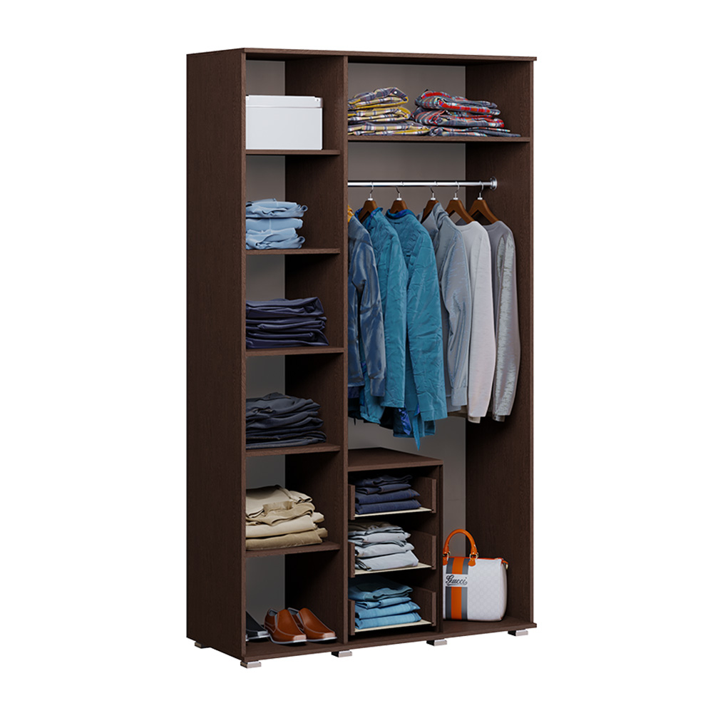 Шкаф трехстворчатый Белла, Дуб беленый, Венге