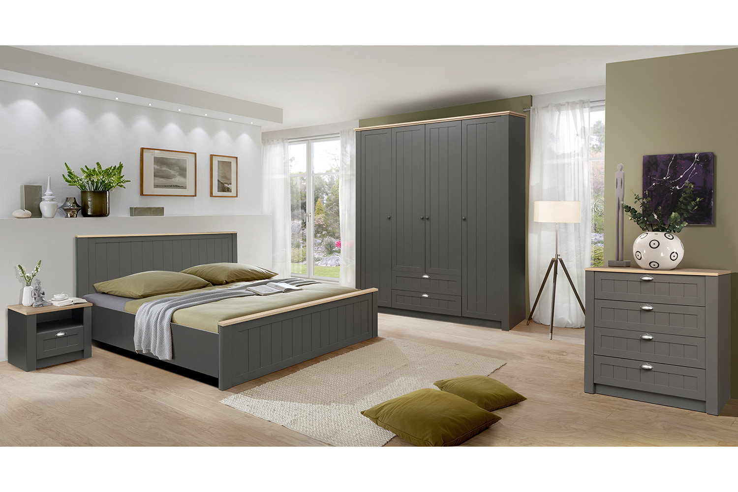 Шкаф для одежды Прованс 37.01, Диамант серый