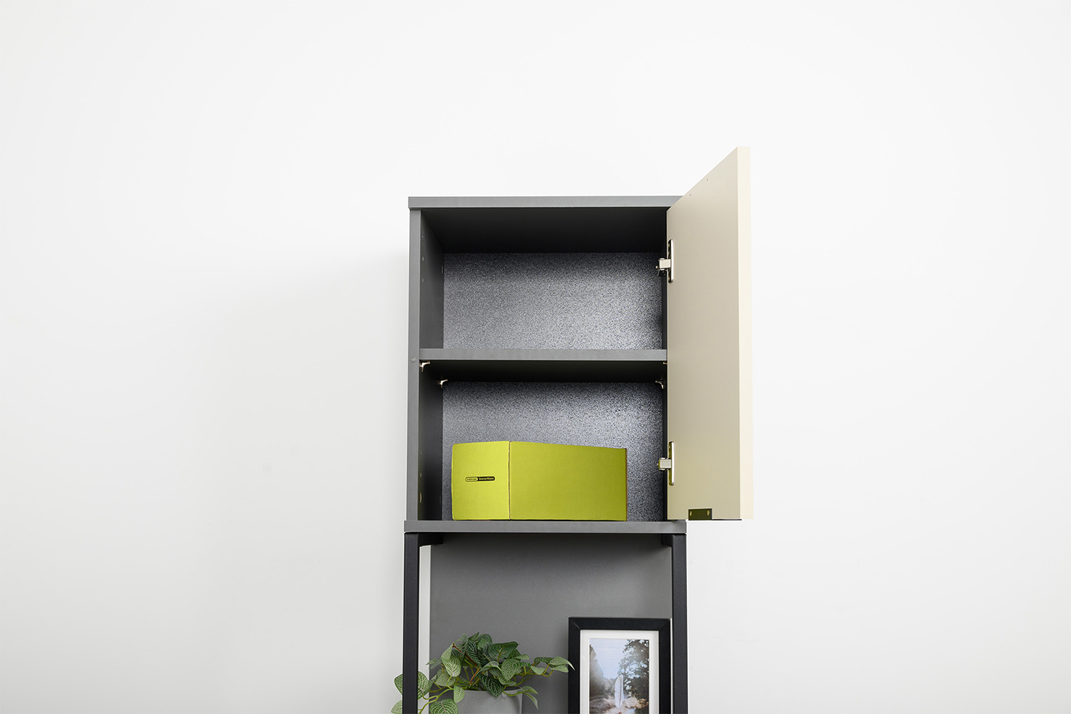 Стеллаж Марвэл 16.426, Темно-серый, Сатин, Плэйн