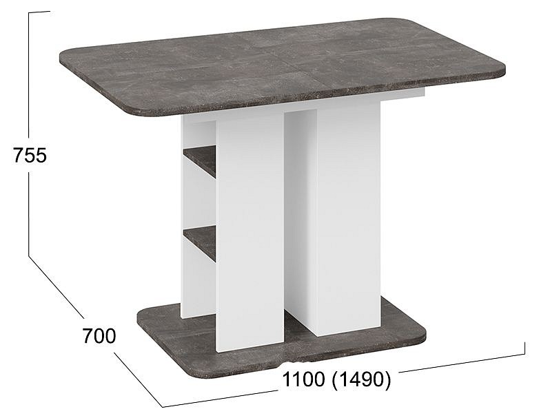 Стол обеденный Мюнхен Тип 2