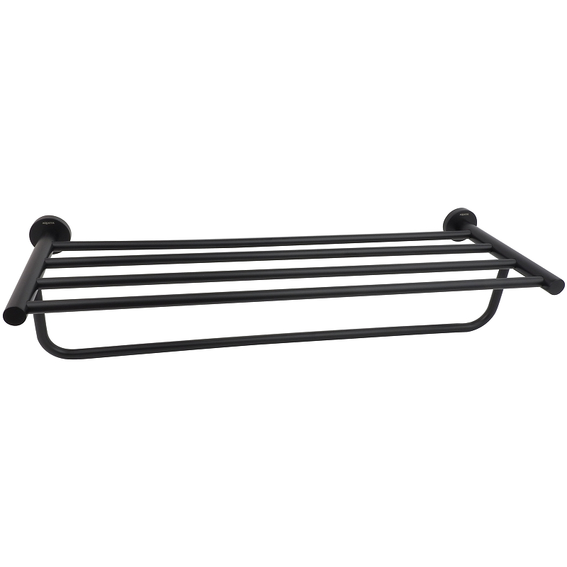 AQ4015MB ВЕГА полка для полотенец, матовый черный