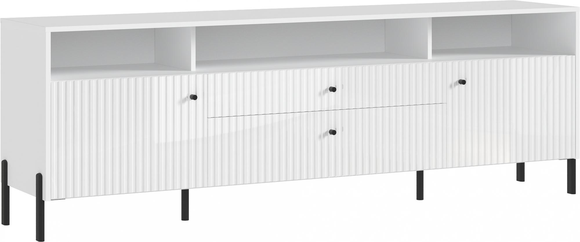 Тумба ТВ Оливия (металл), Белый, Белый Глянец