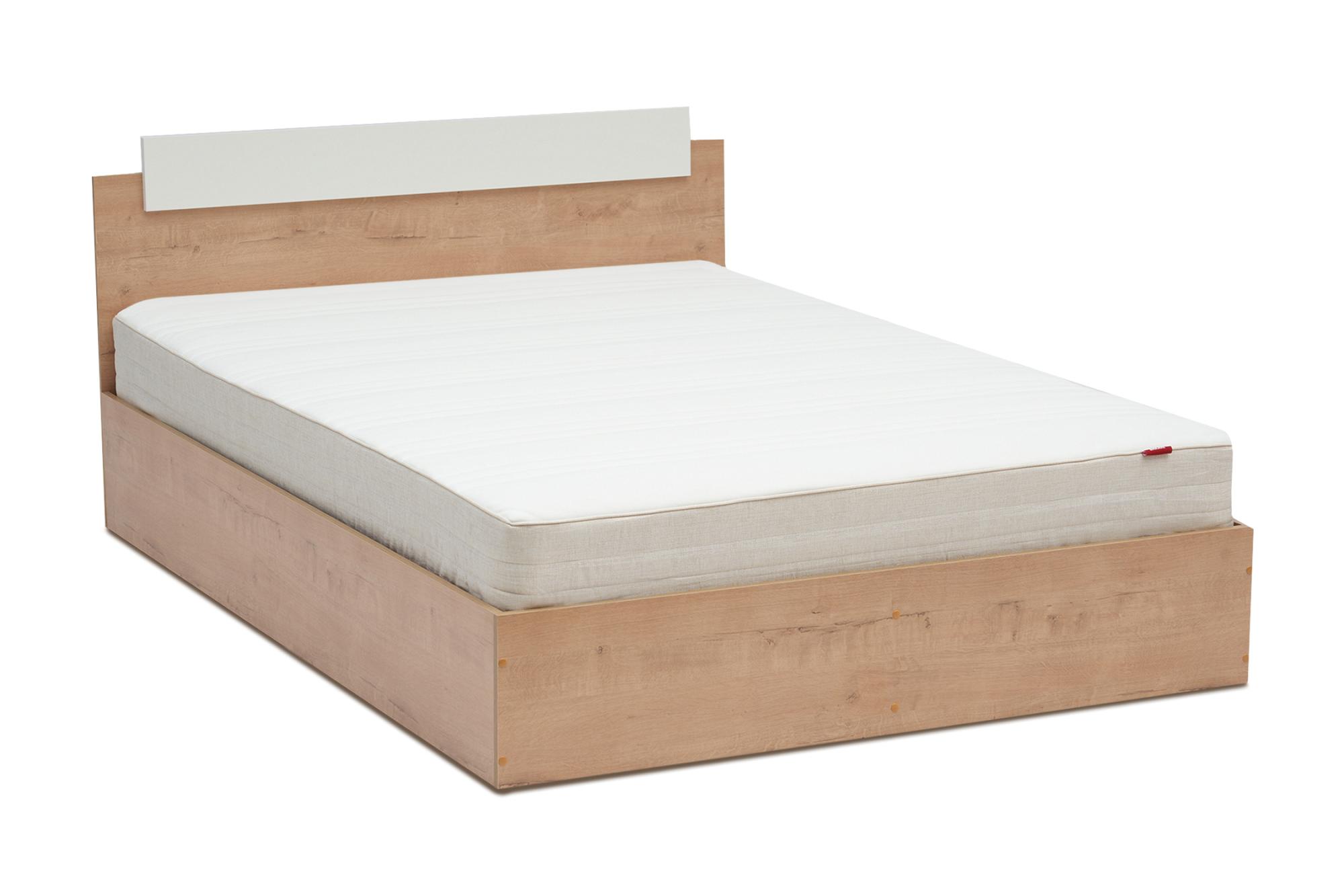 Кровать двухспальная Эко дуб вотан / белый