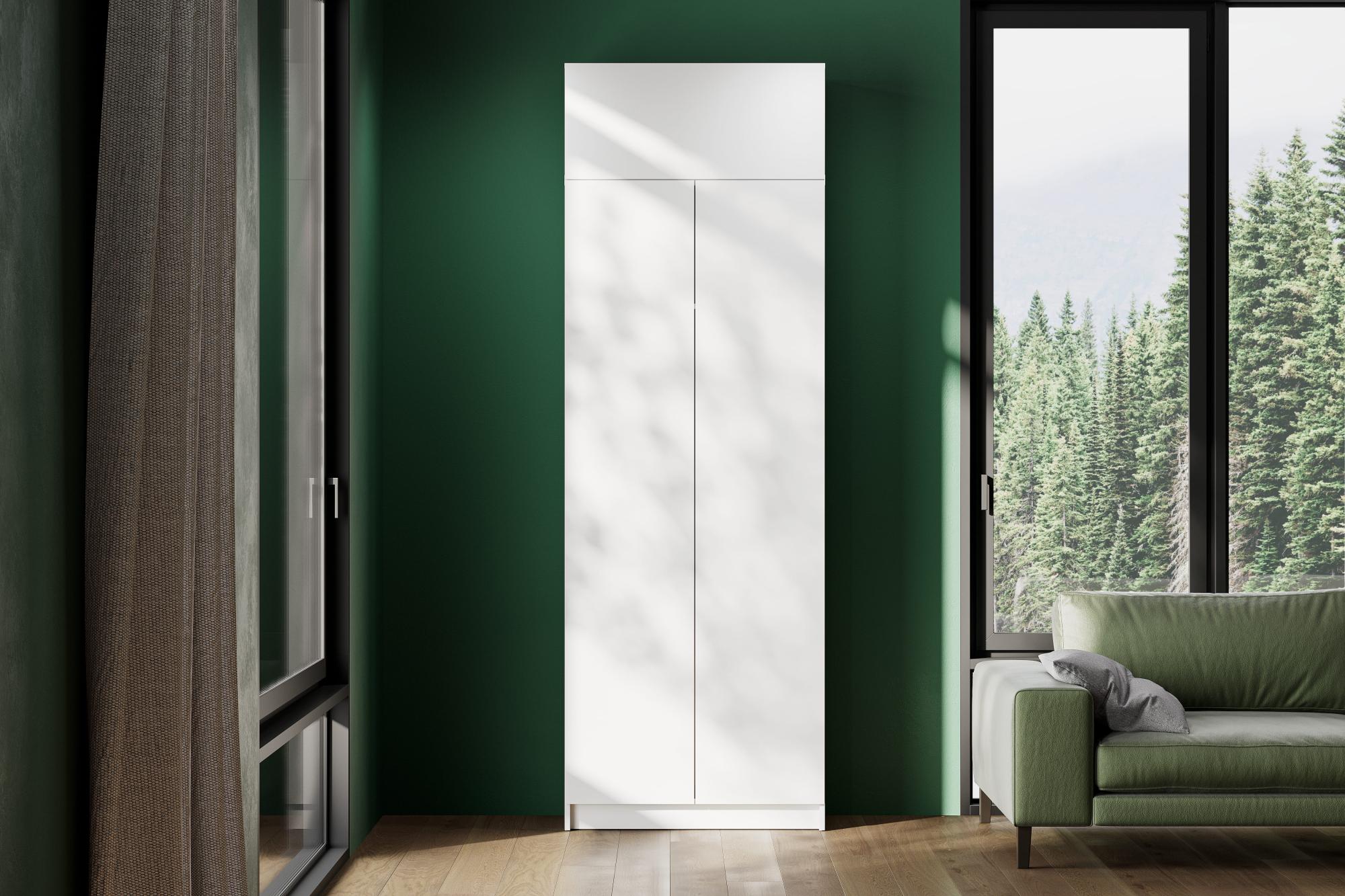 Шкаф верхний Бали (800) 1 ств., Белый шагрень