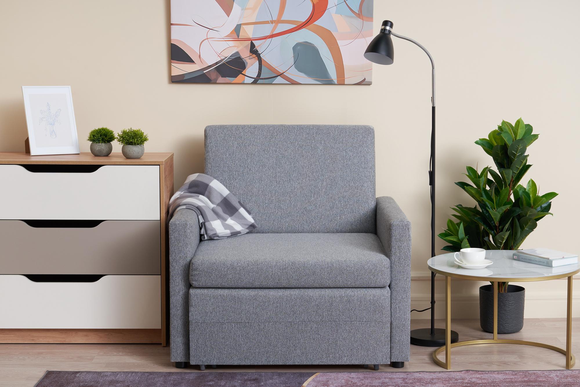 Кресло выкатное Виктория-5 жаккард светло-серый