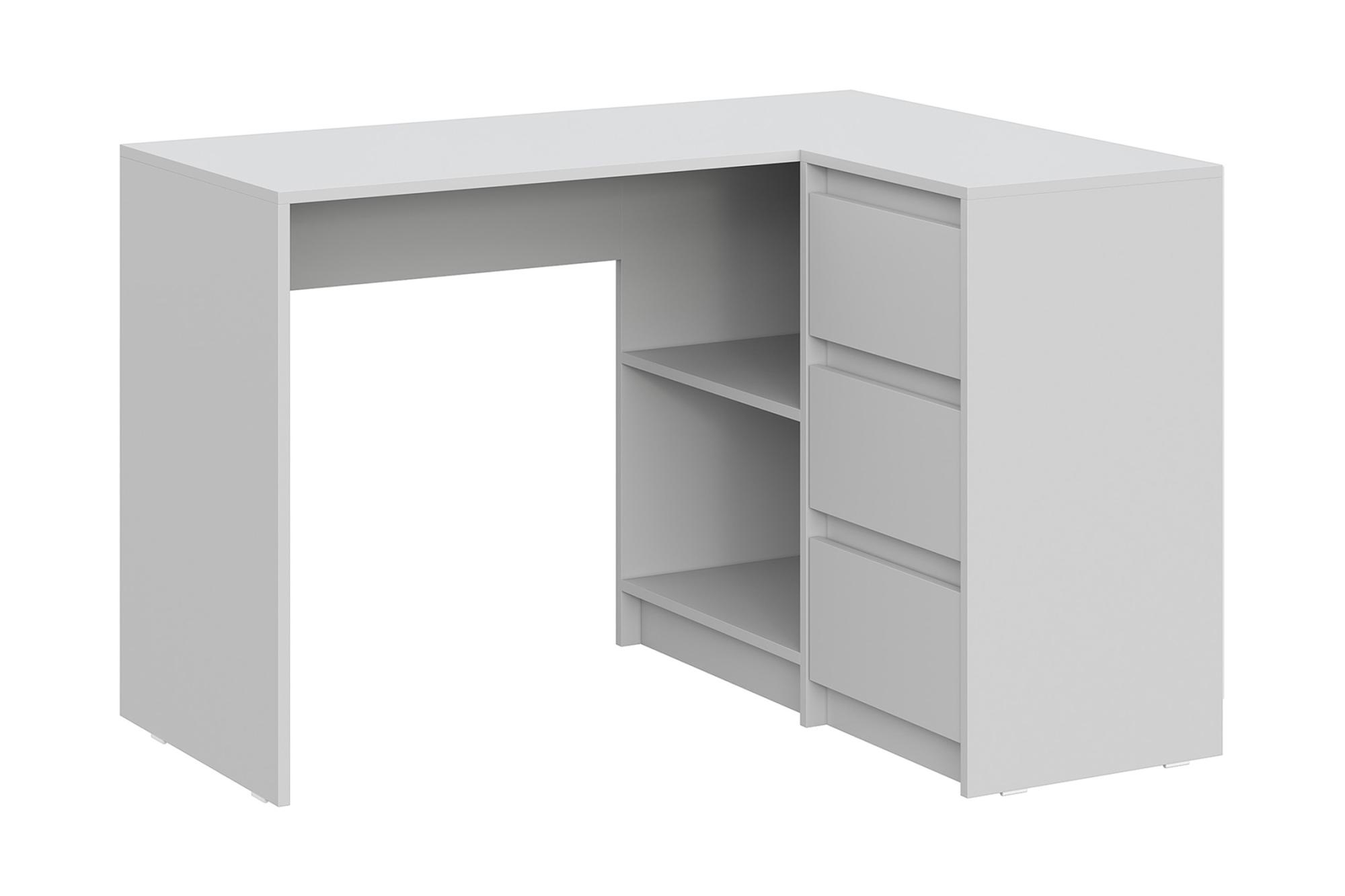 Стол письменный угловой Айден серый