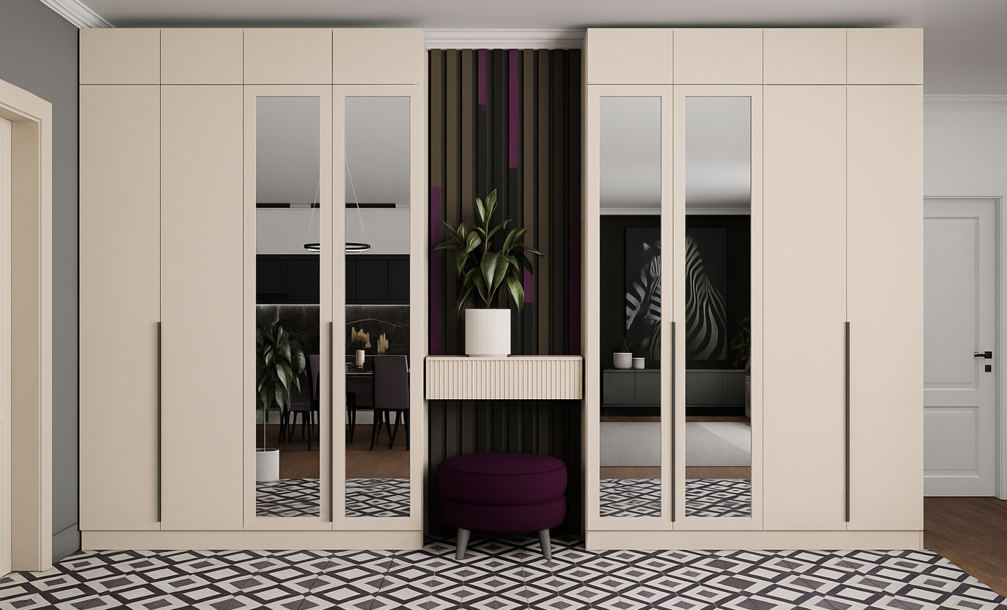 Шкаф Мадрид (0,85) без зеркала кашемир