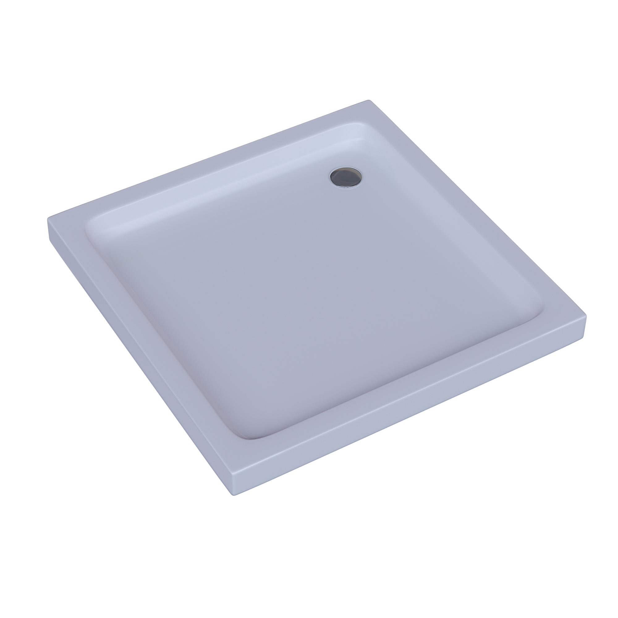 Поддон акриловый, квадрат, с ножками и съемной панелью. БЕЗ СИФОНА. 80*80*15