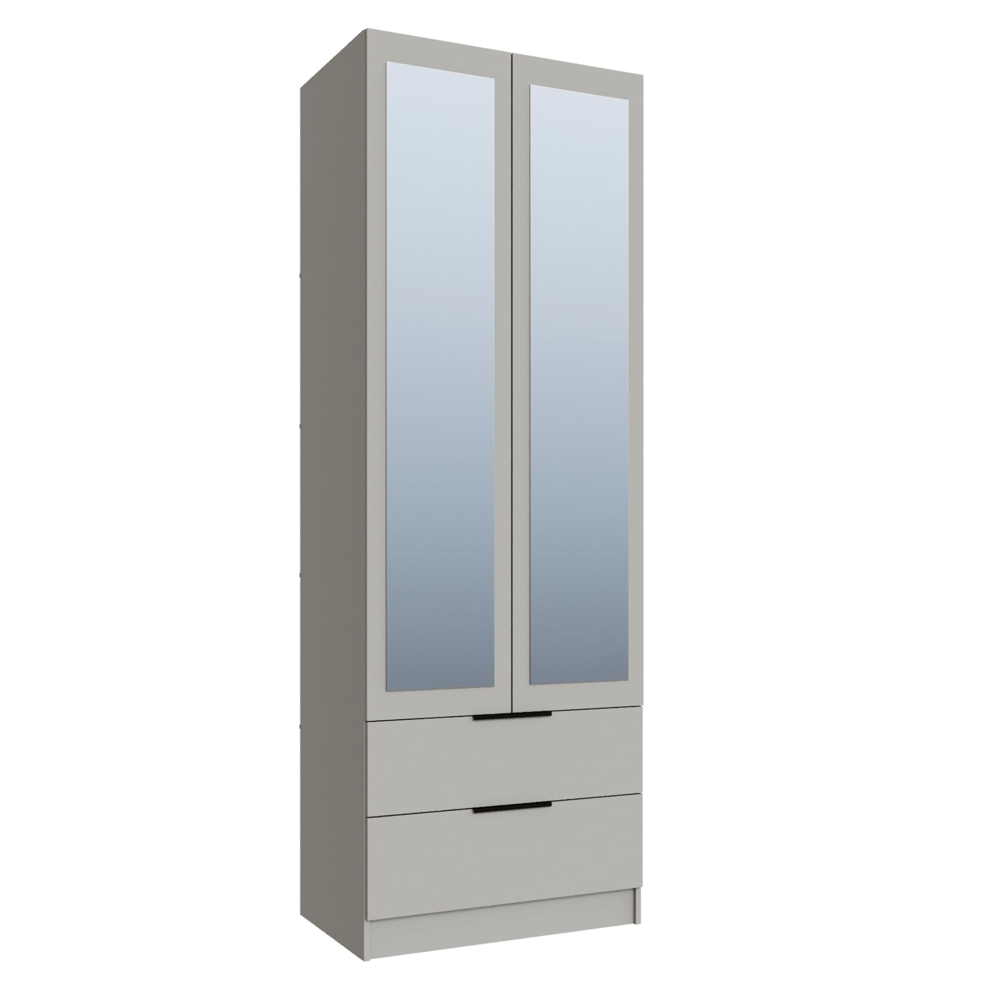 Шкаф Мадрид (0,8) с 2 ящ. с зеркалом кашемир