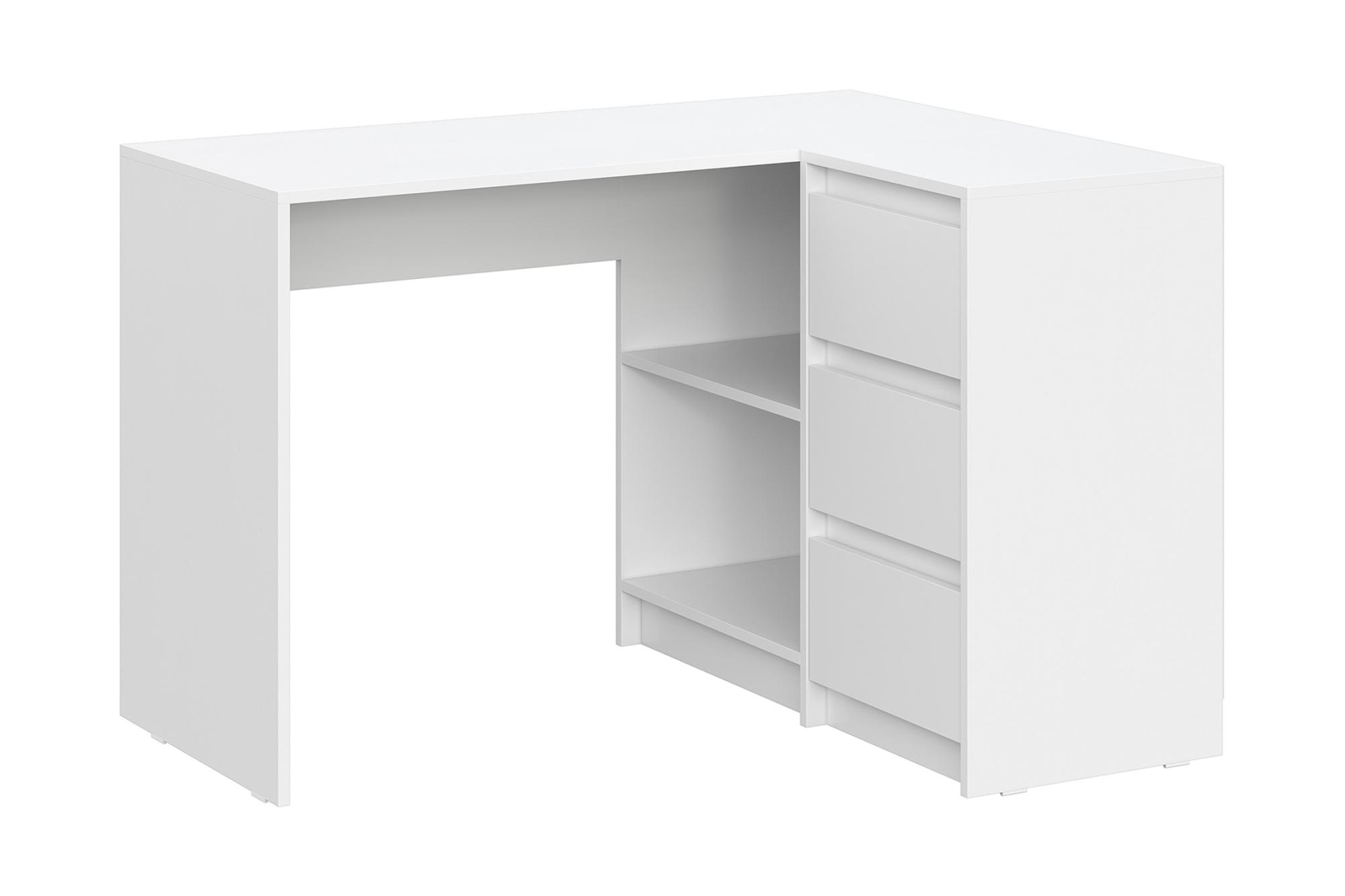 Стол письменный угловой Айден белый