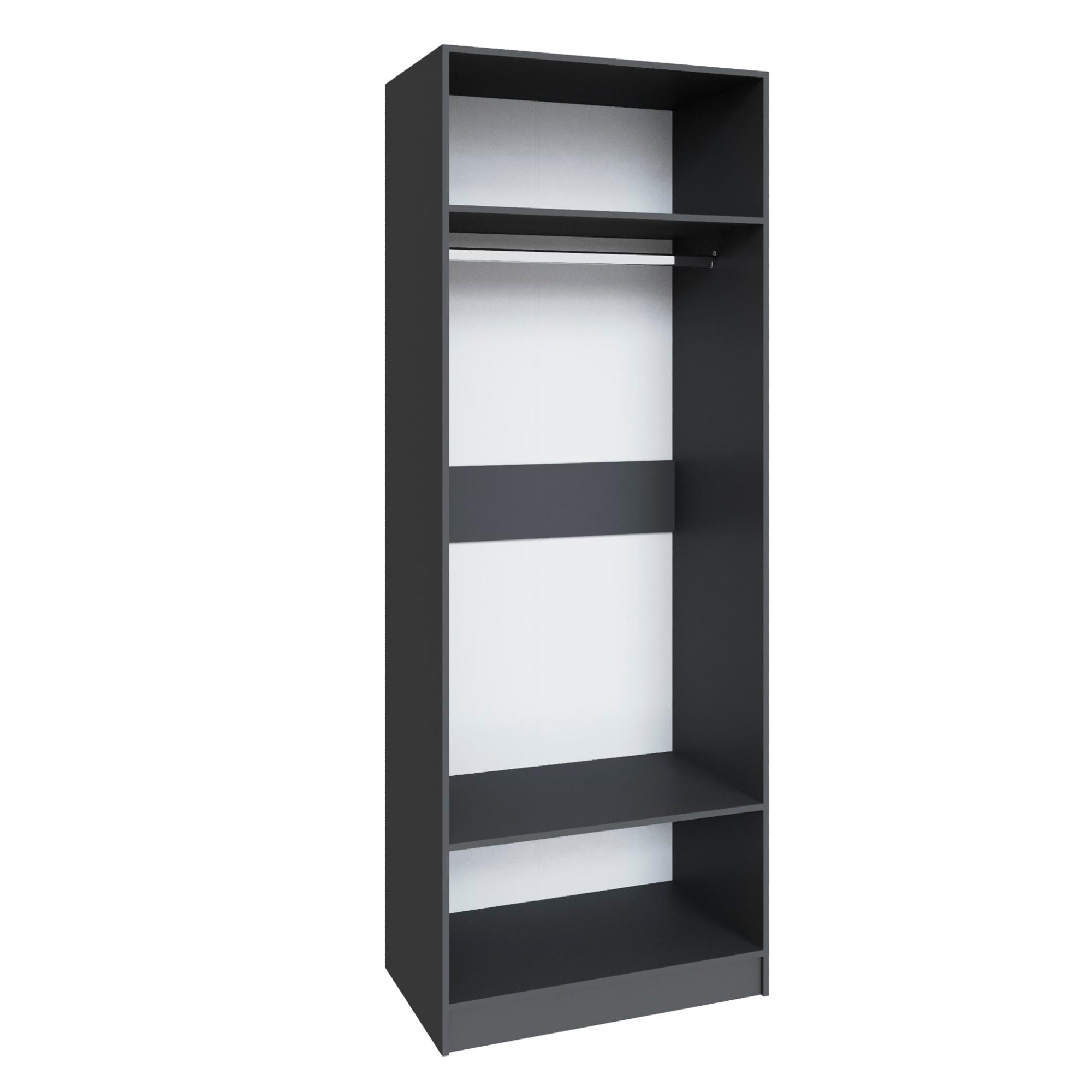 Шкаф Мадрид (0,85) без зеркала графит серый