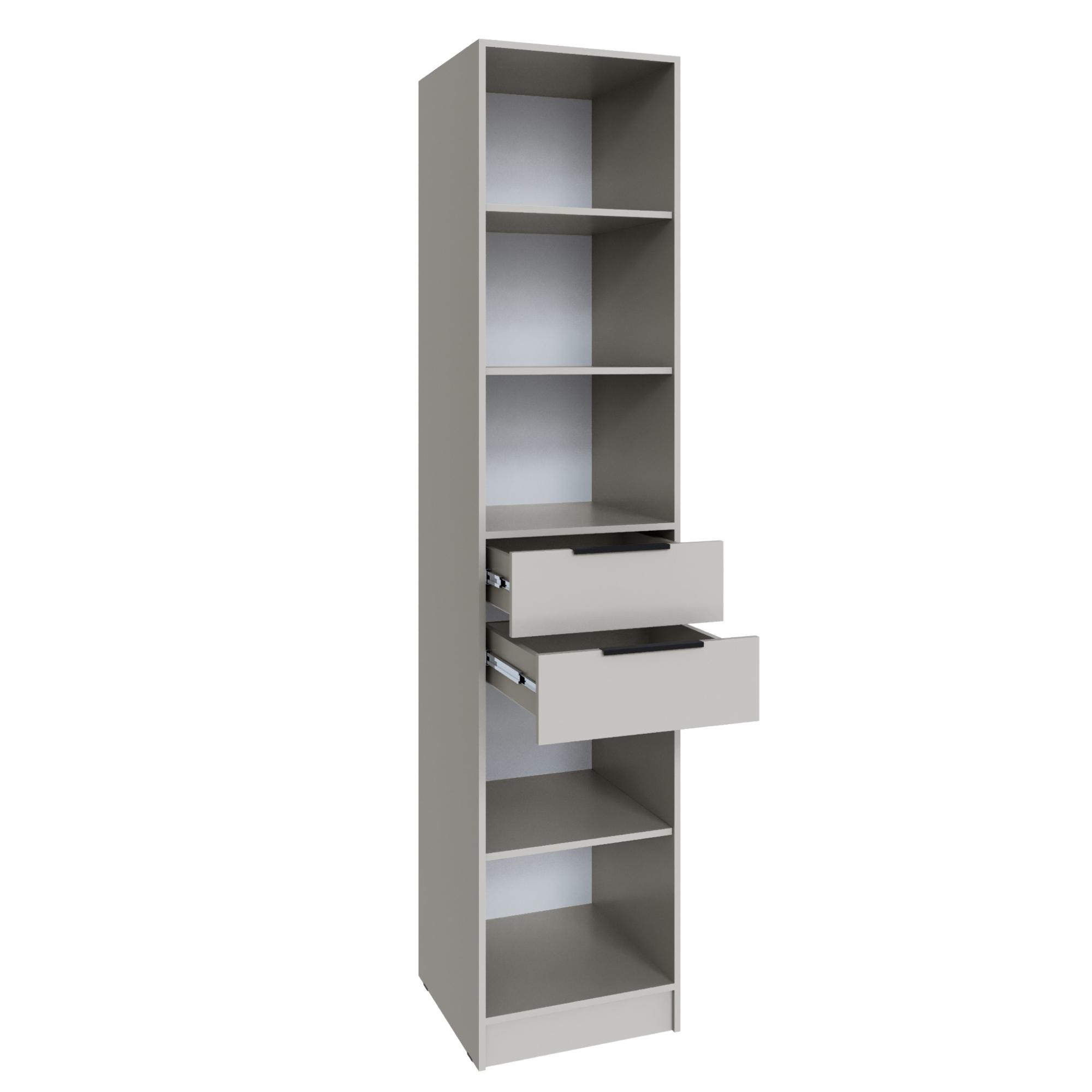 Шкаф Мадрид (0,5) с 2 ящиками кашемир