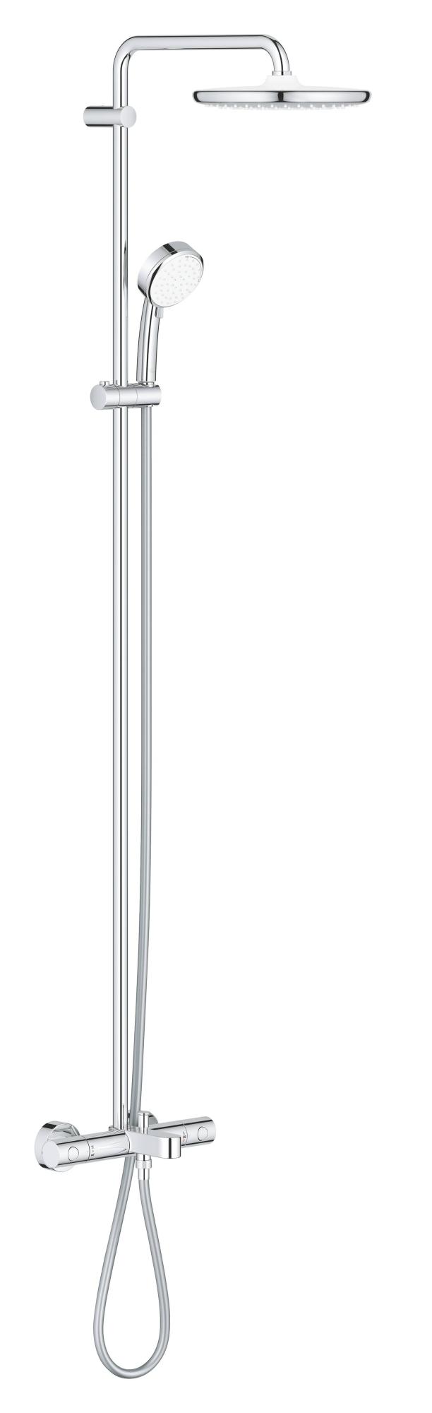26672000 Tempesta Cosmopolitan System 250 Душевая система с термостатом для настенного монтажа, хром
