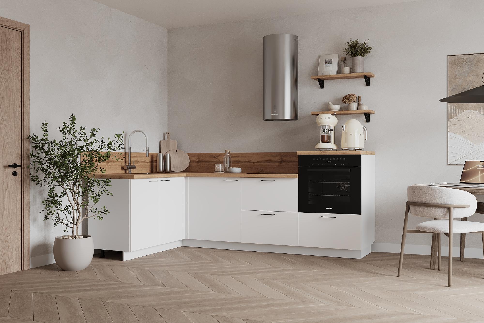 КГ Угловой 1500х2400 (без пм) , Белый софт матовый  Арника РМ в.3