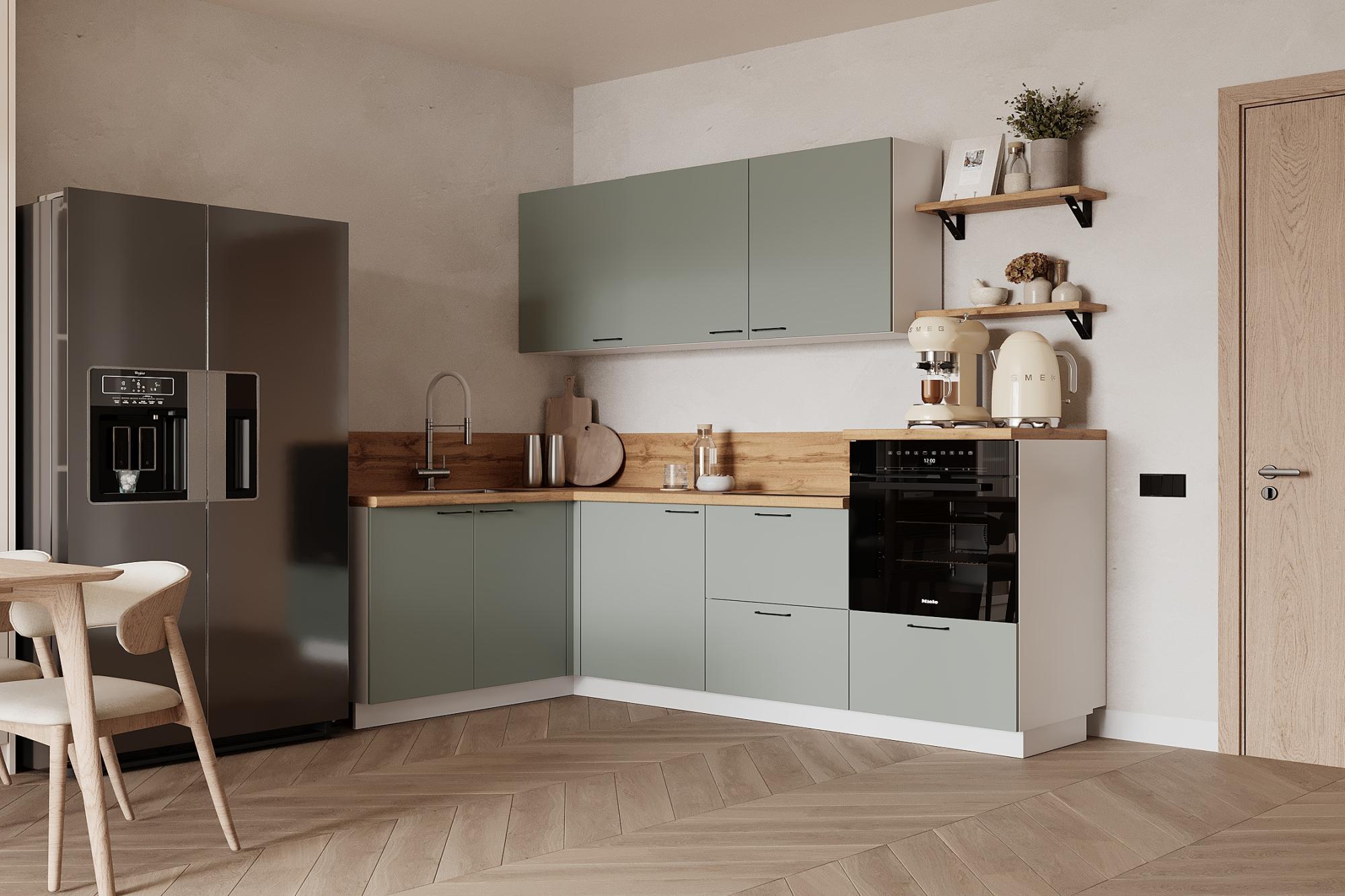 КГ Угловой 1500х2400 (без пм) Эмаль, Олива  Арника РМ