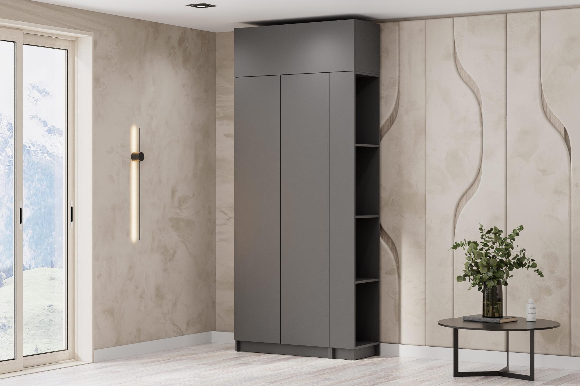 Угловое завершение Бали, Графит серый