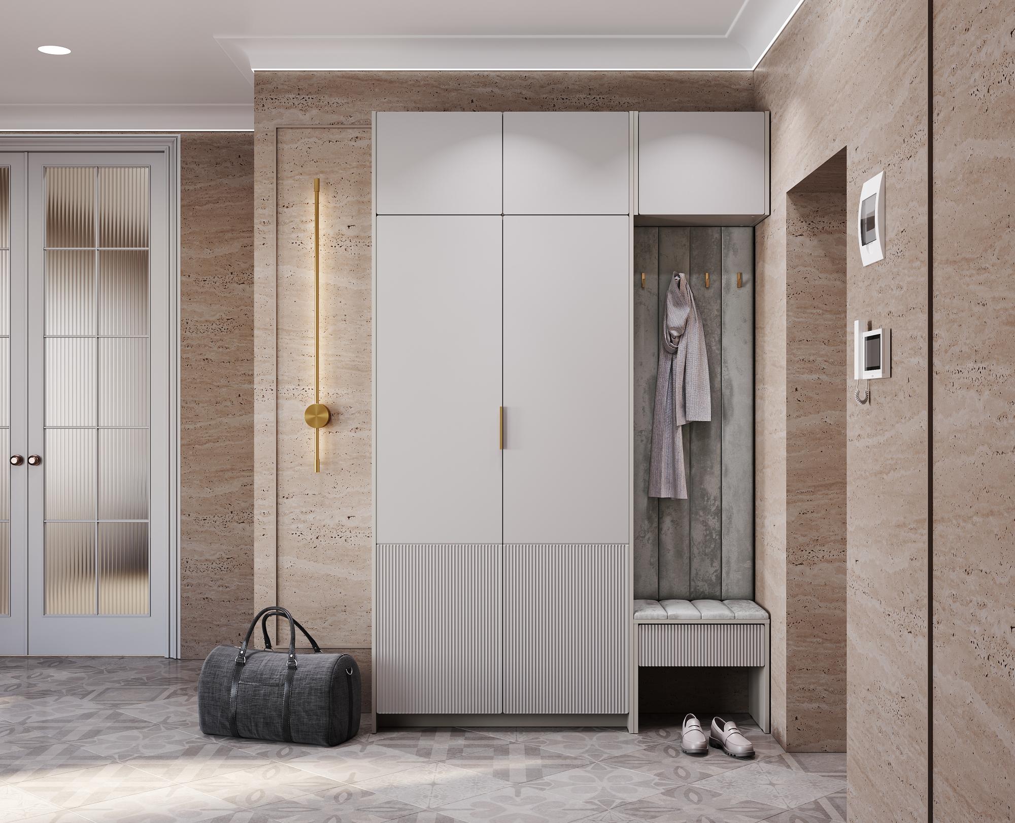 Шкаф 2-х створчатый "Пандора" ШК-01, Кашемир/MF03