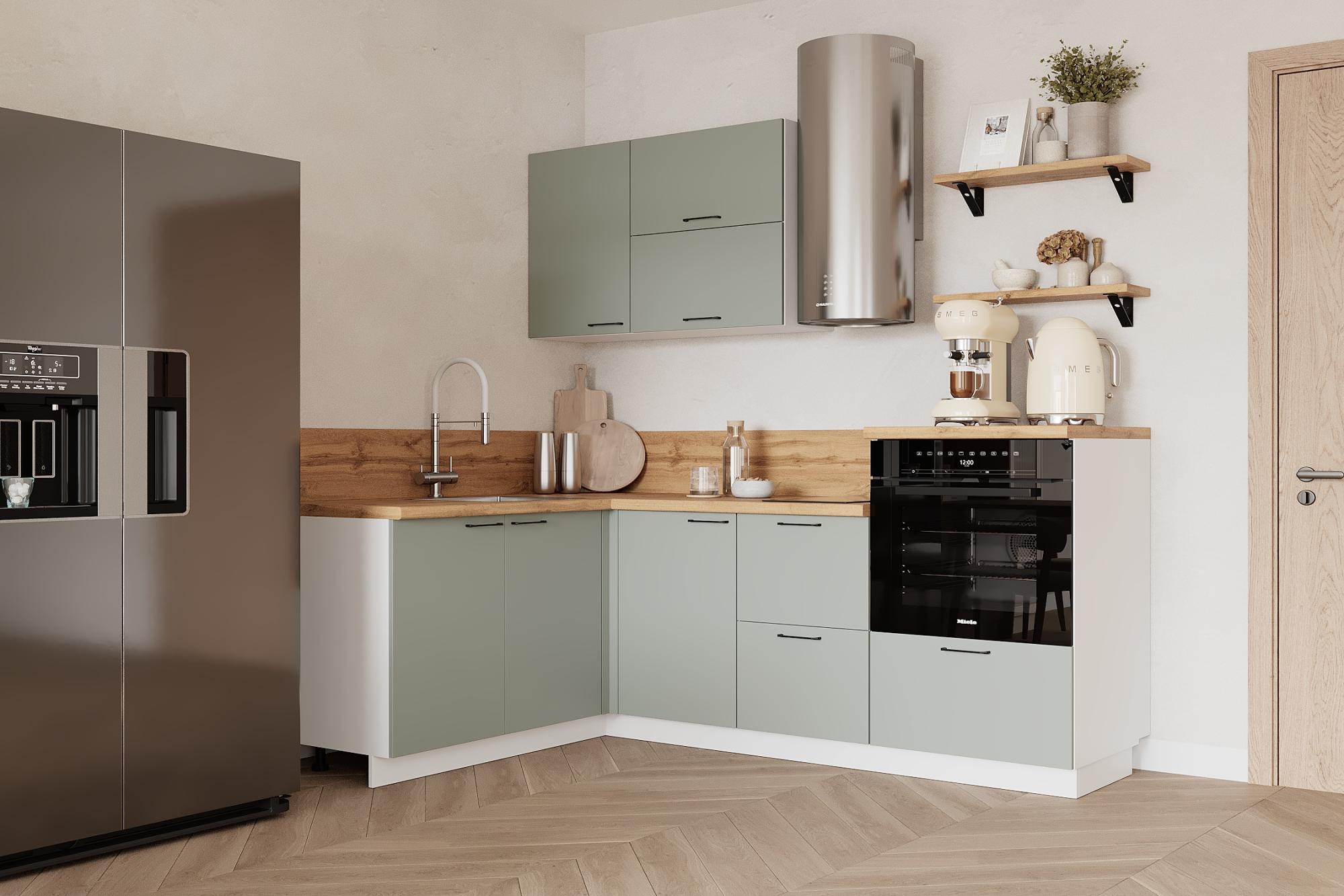 КГ Угловой 1500*2100 (без пм) Эмаль, Олива  Арника РМ в.2