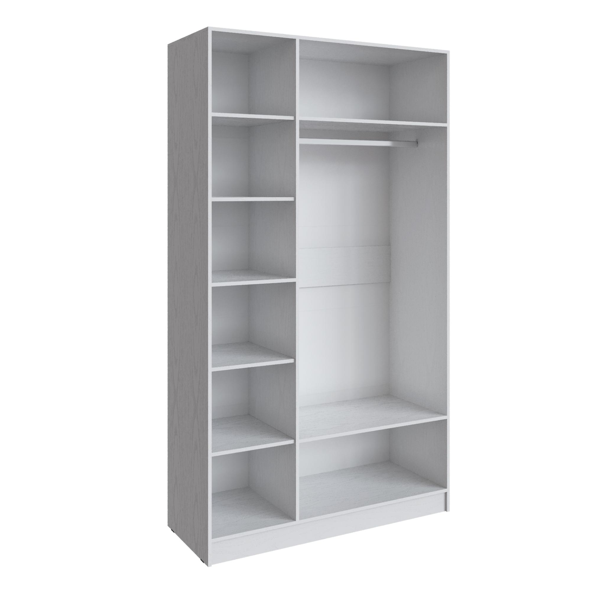 Шкаф Мадрид (1,3) без зеркала белый/ателье светлое