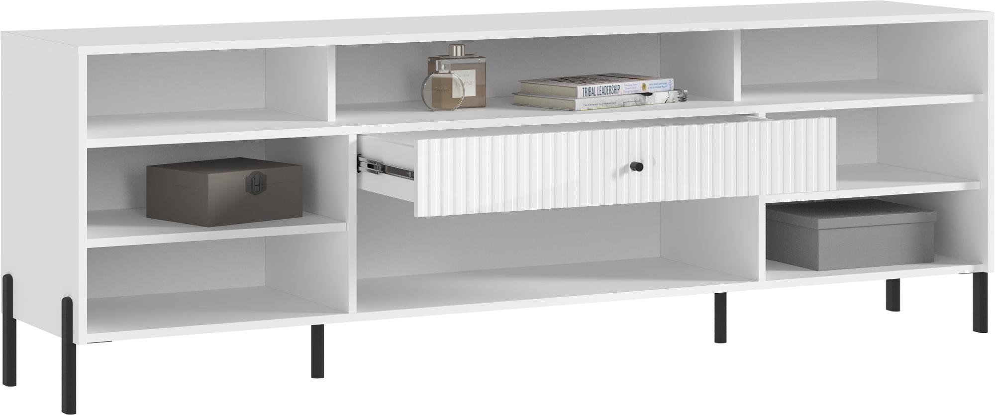 Тумба ТВ Оливия (металл), Белый, Белый Глянец