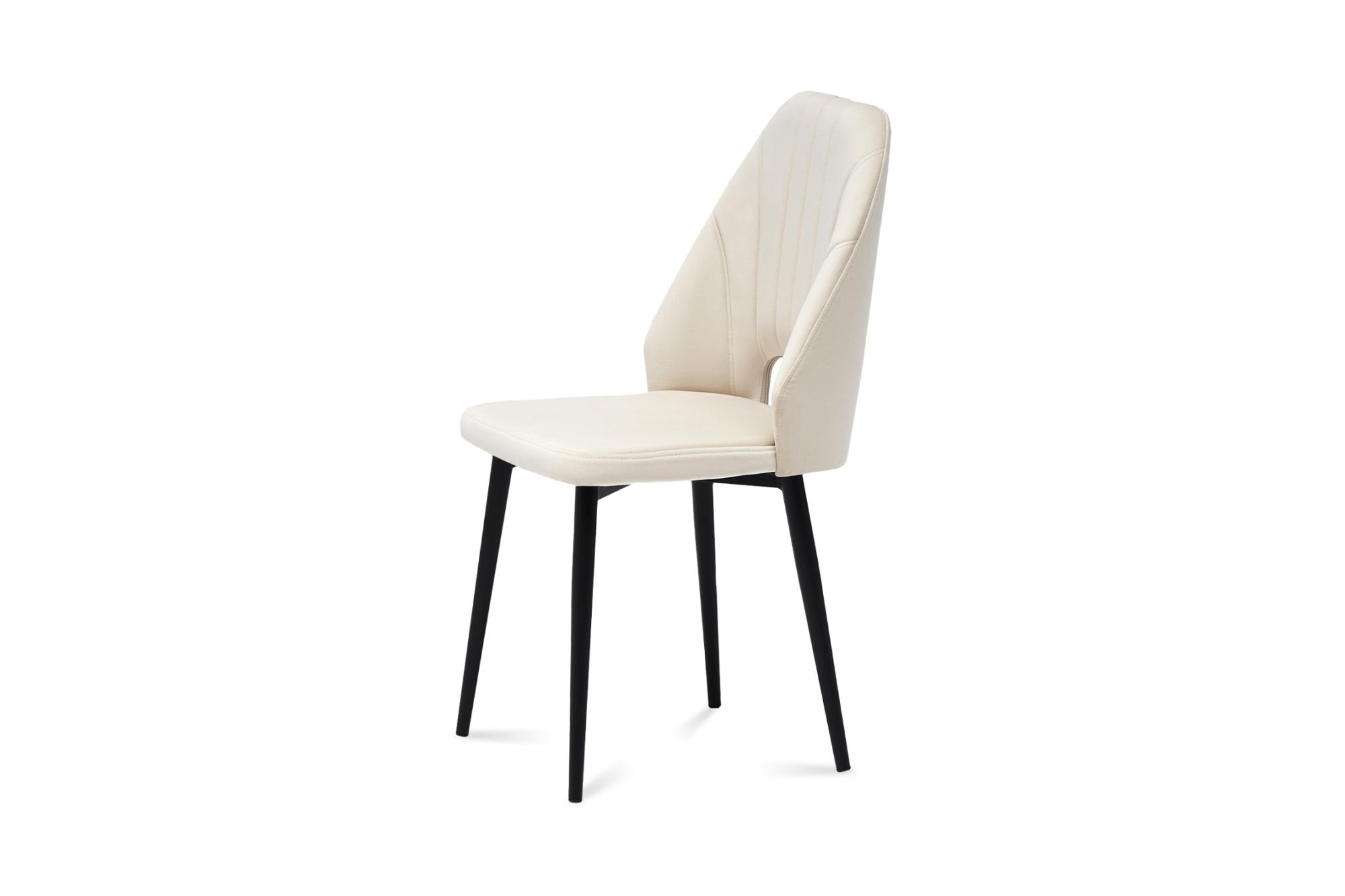 Стул Милан 2 черный муар / бежевый