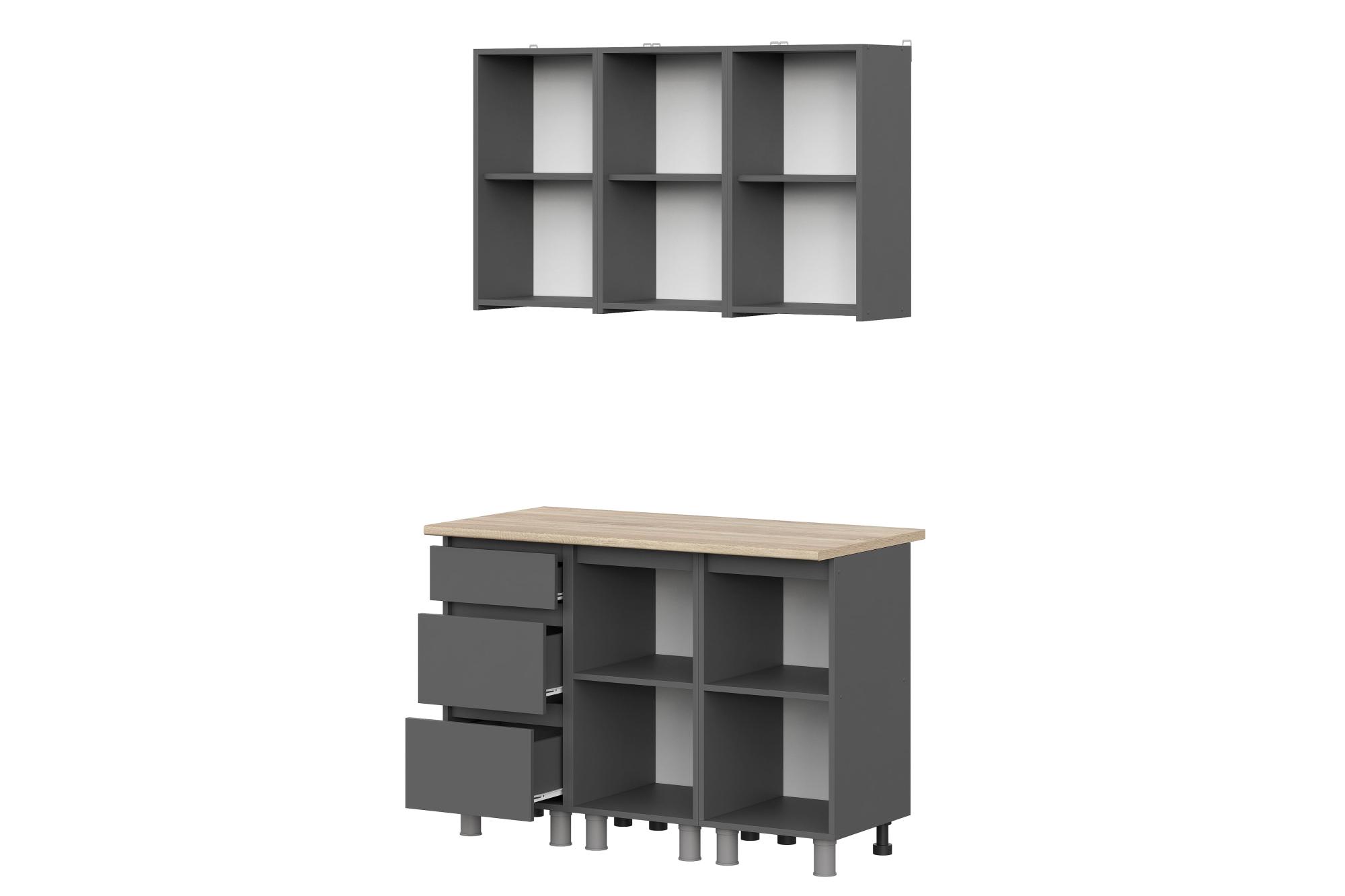 Кухня Денвер (без столешницы). Композиция 2