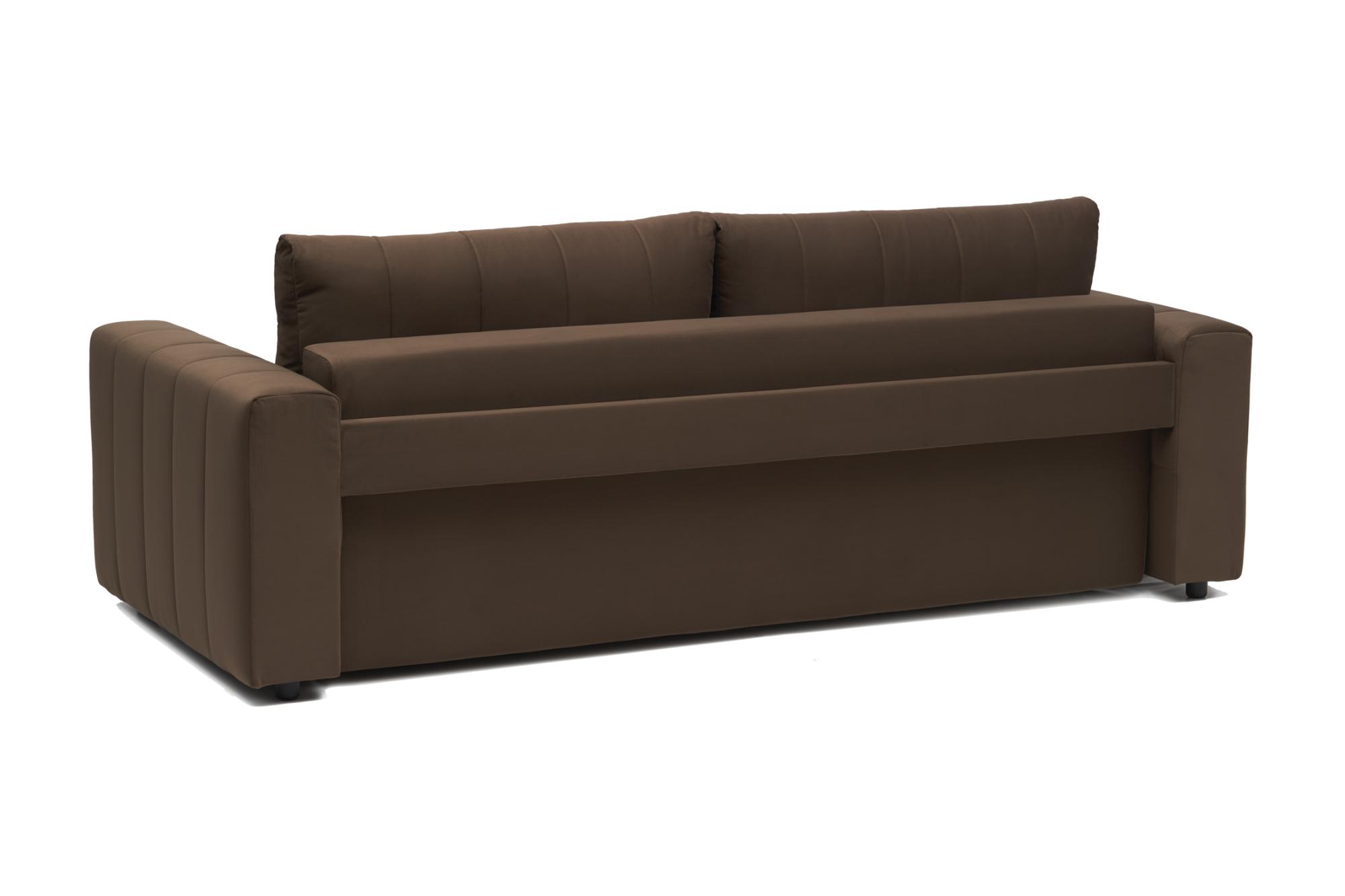 Диван еврокнижка Малибу коричневый