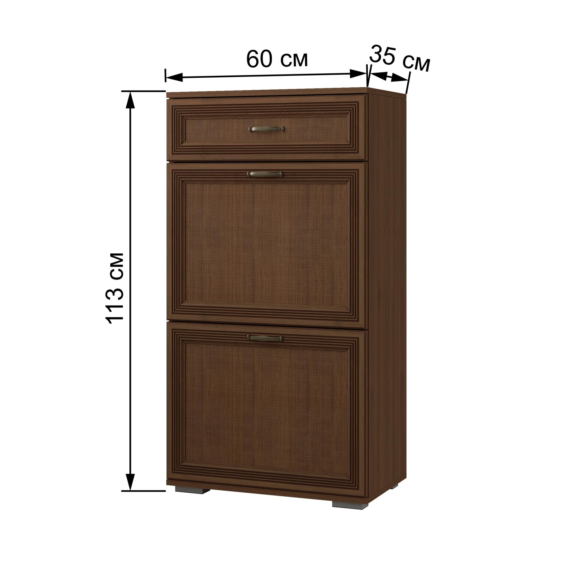 Обувница высокая Ливорно ЛО-30, орех