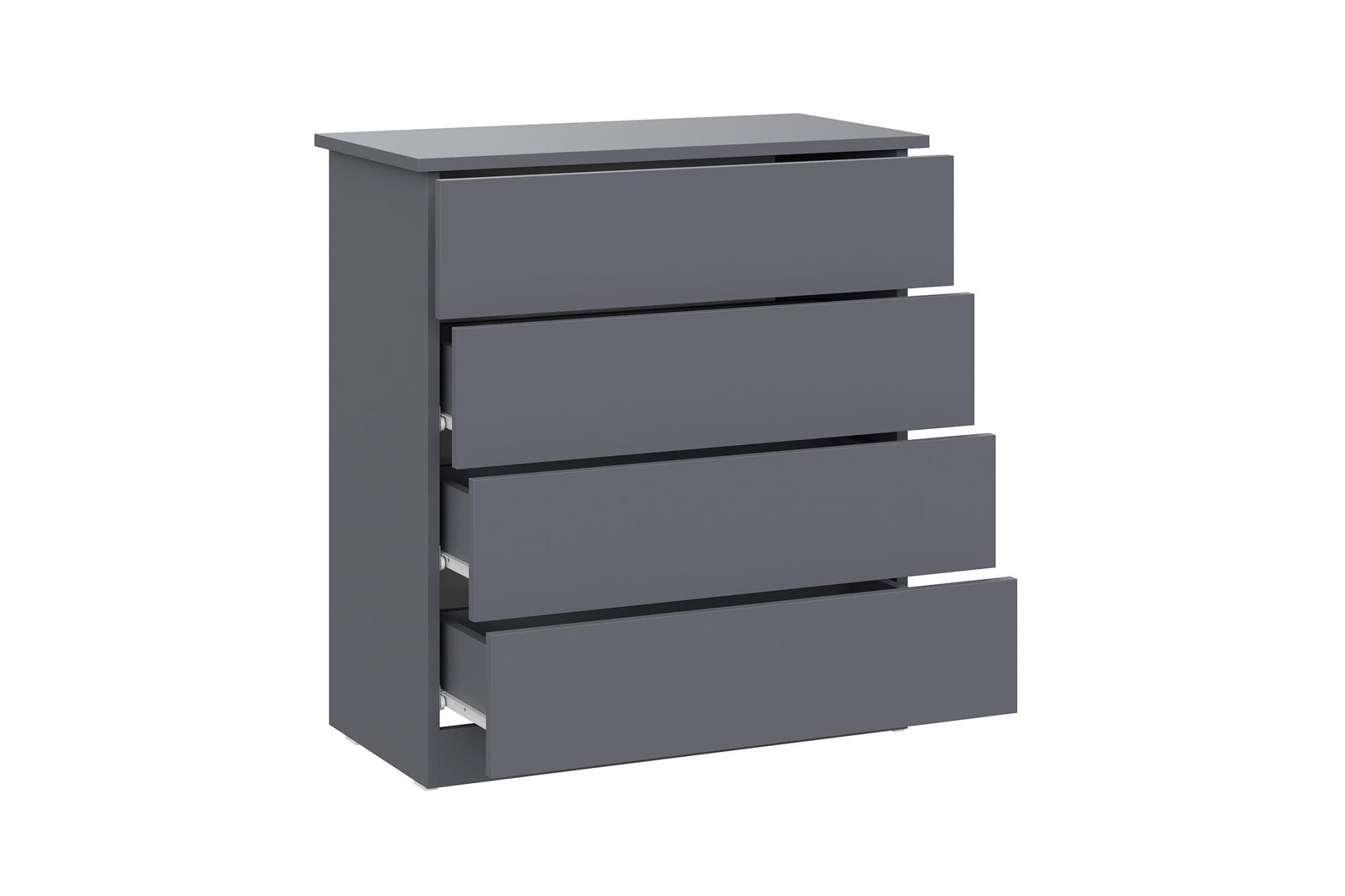Комод КМ 4 графит серый