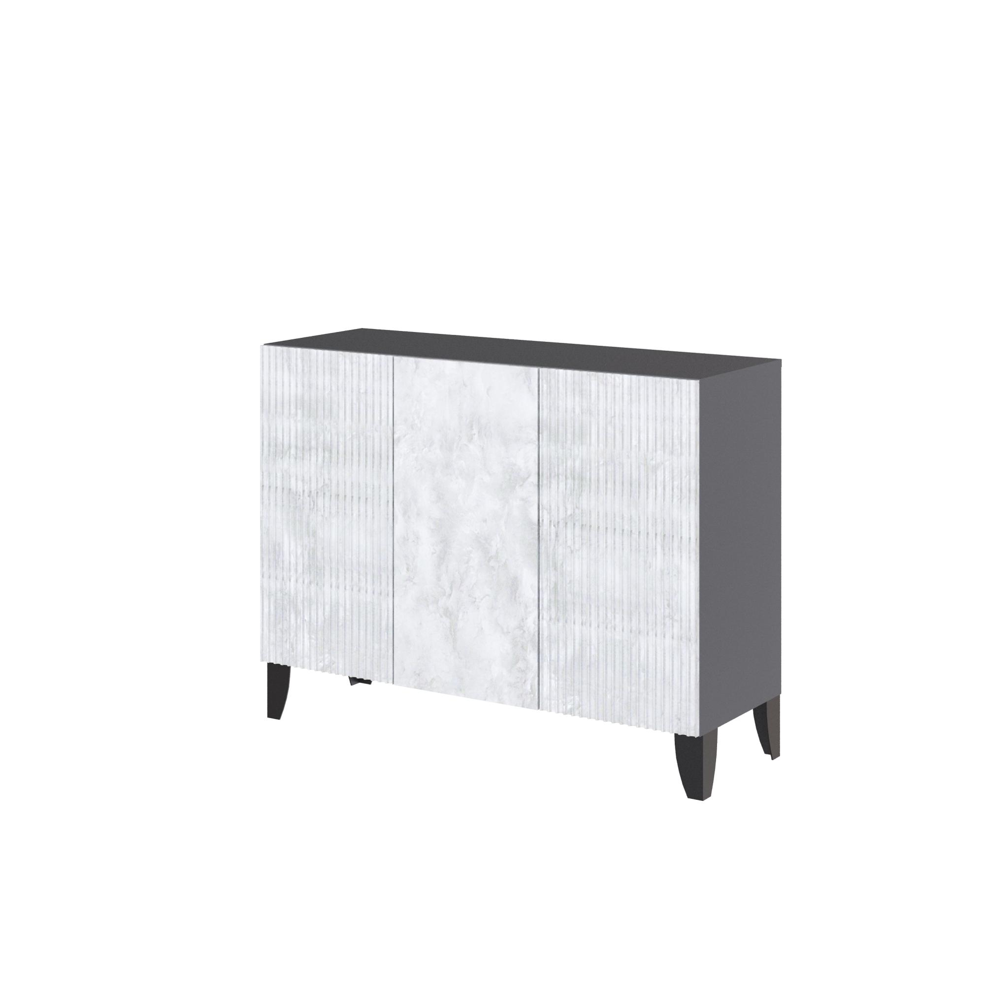 Гостиная Сириния Комод серый графит/мальта