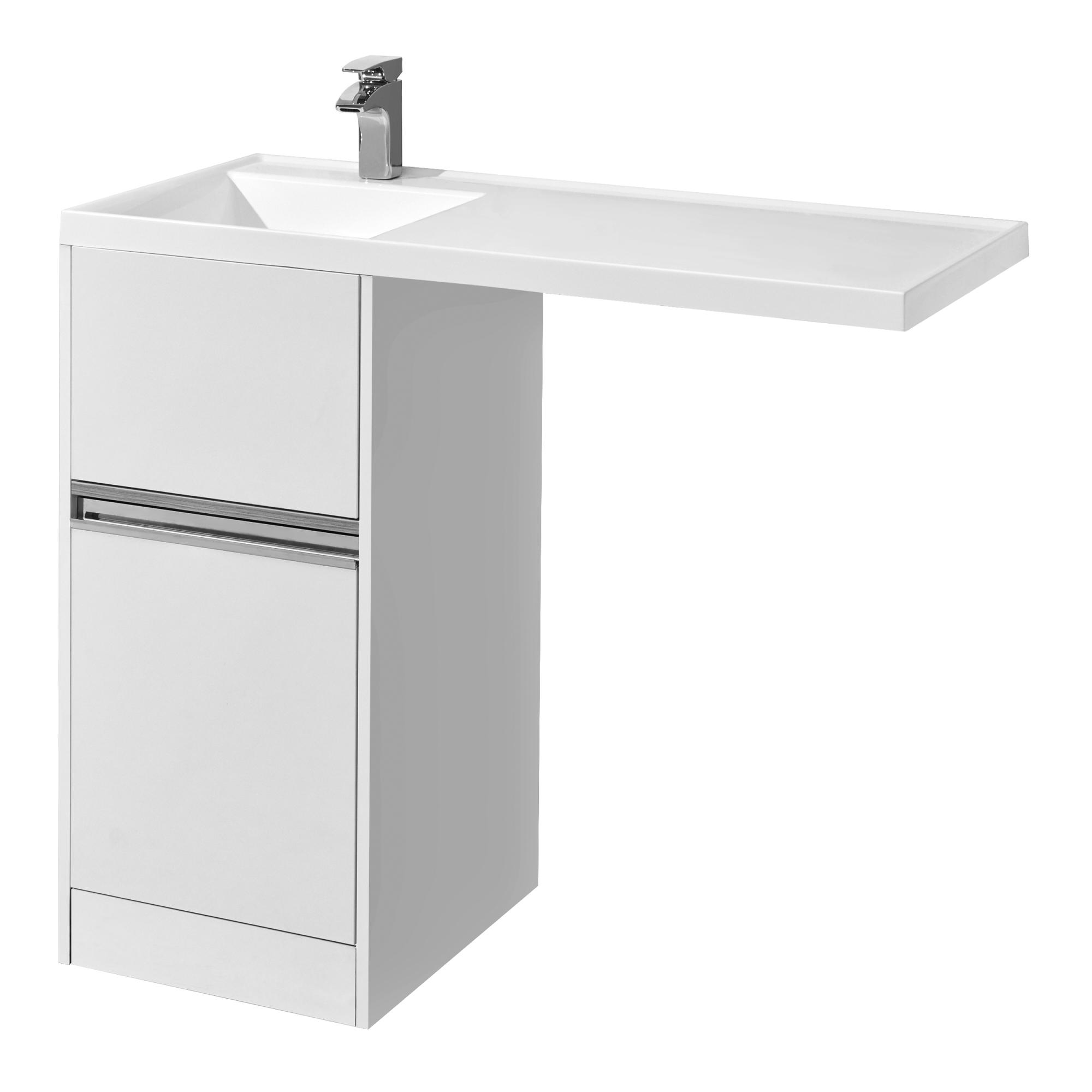 1A2360K1LH010 Набор: 1A236001LH010 Тумба-умывальник Лондри 40/ 1A72833KLH01L Раковина Лондри 105 левая, бел.