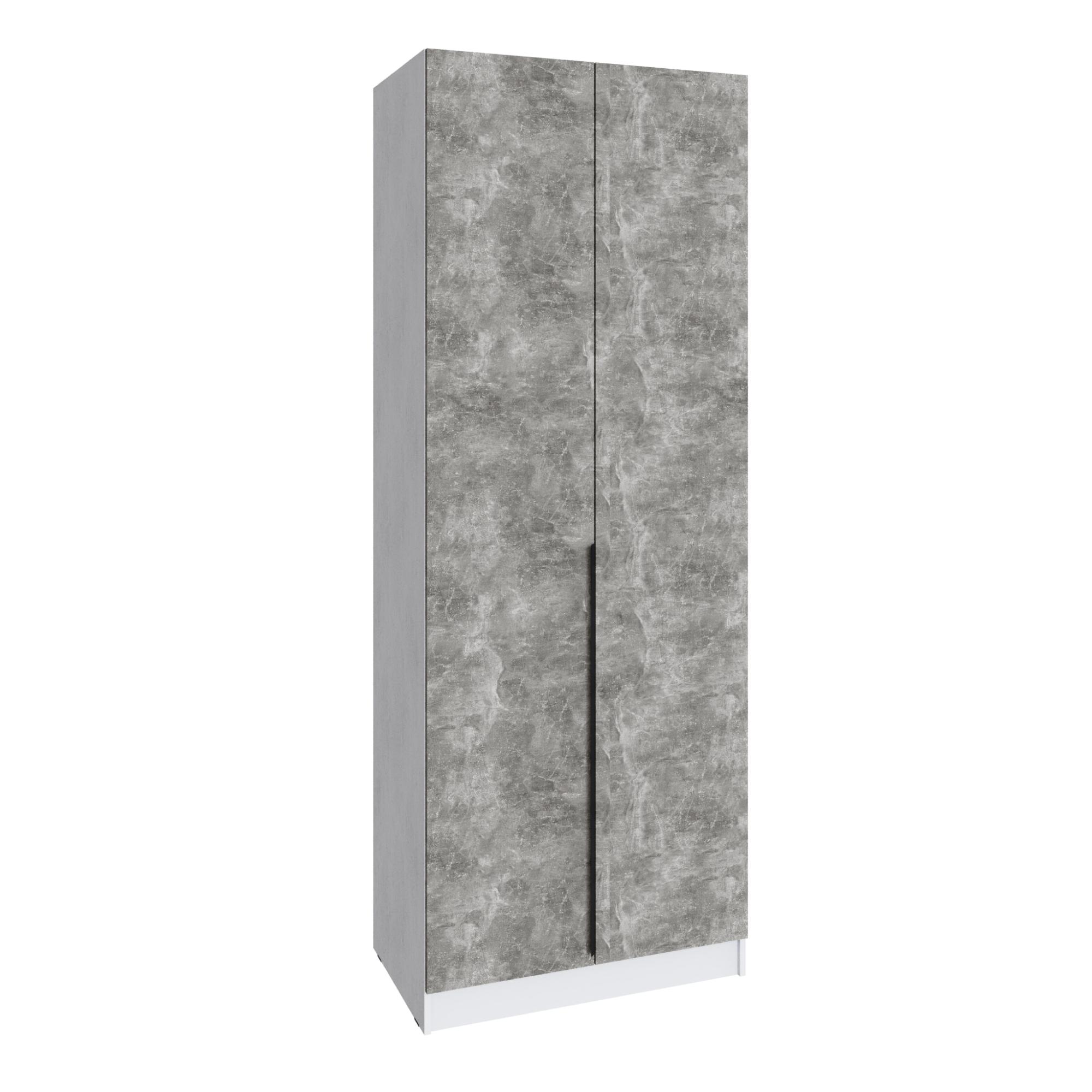 Шкаф Мадрид (0,85) без зеркала белый/ателье светлое