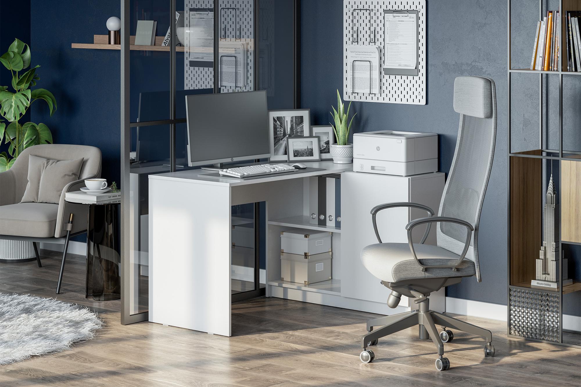 Письменный стол Майнд-03 белое дерево