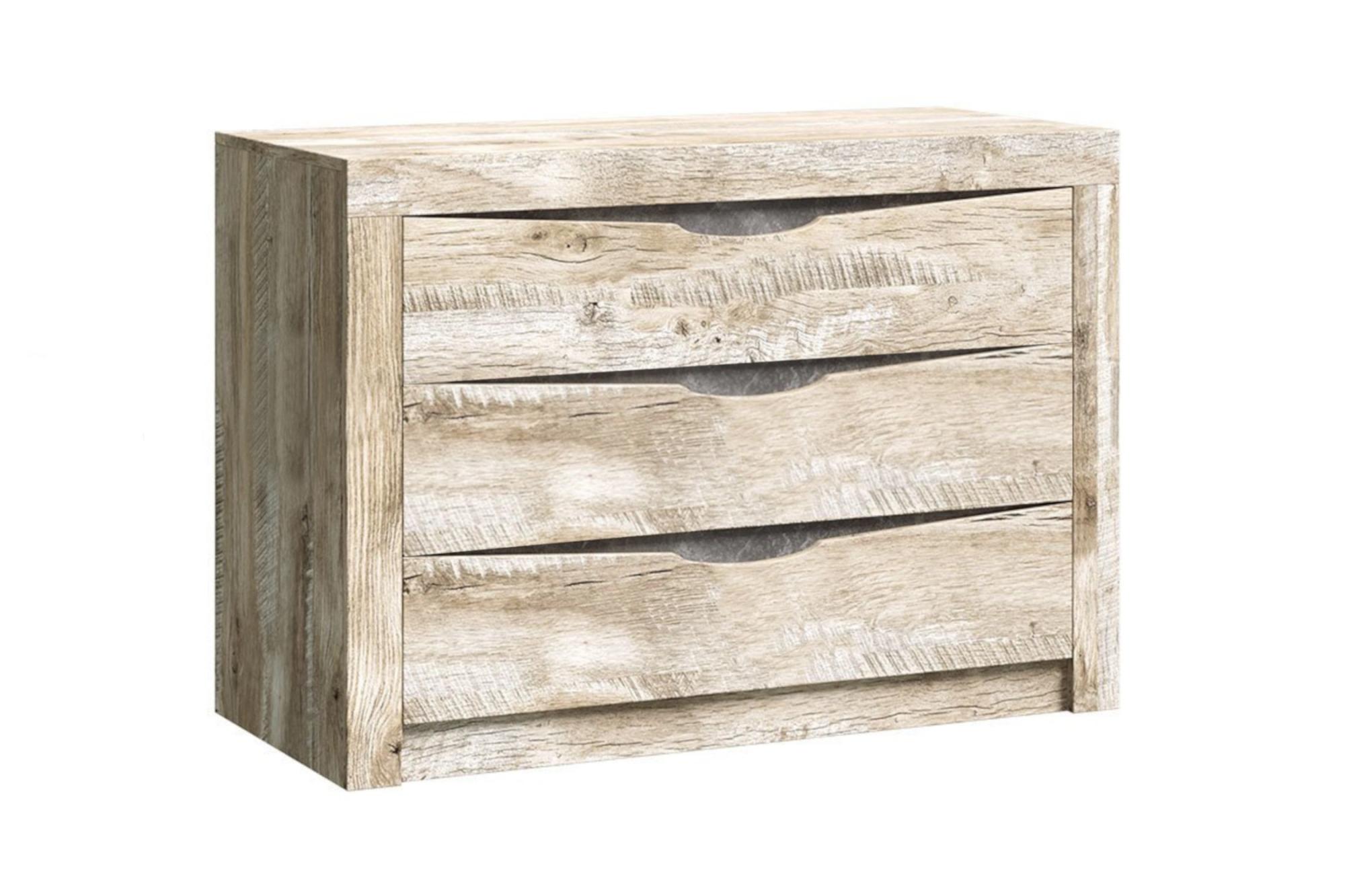 Комод Ривьера дуб юкон / бетон темный