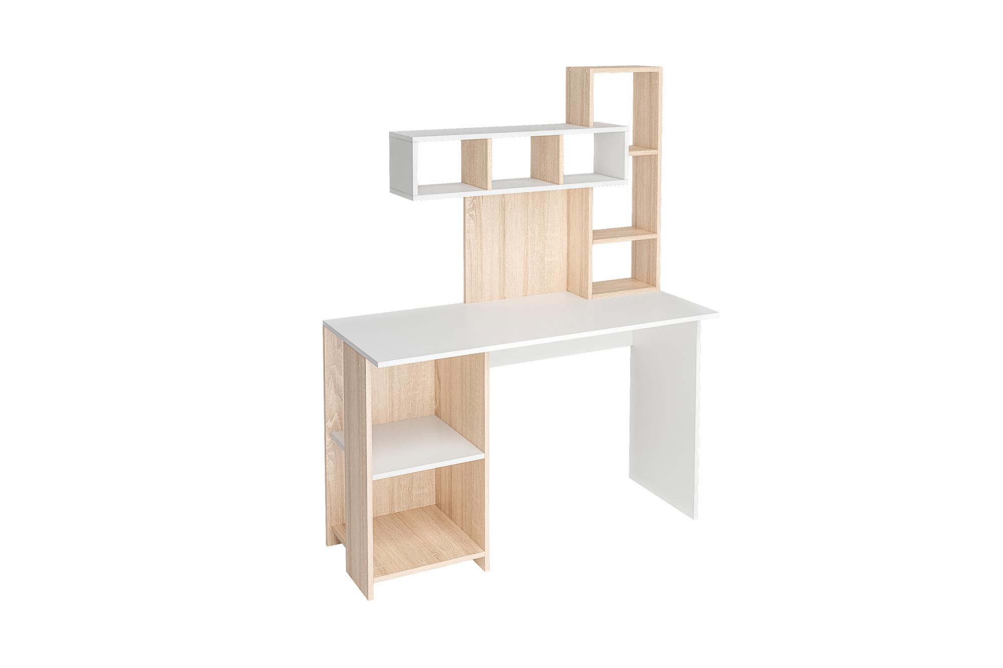 Компьютерный стол Олимп дуб сонома / белый