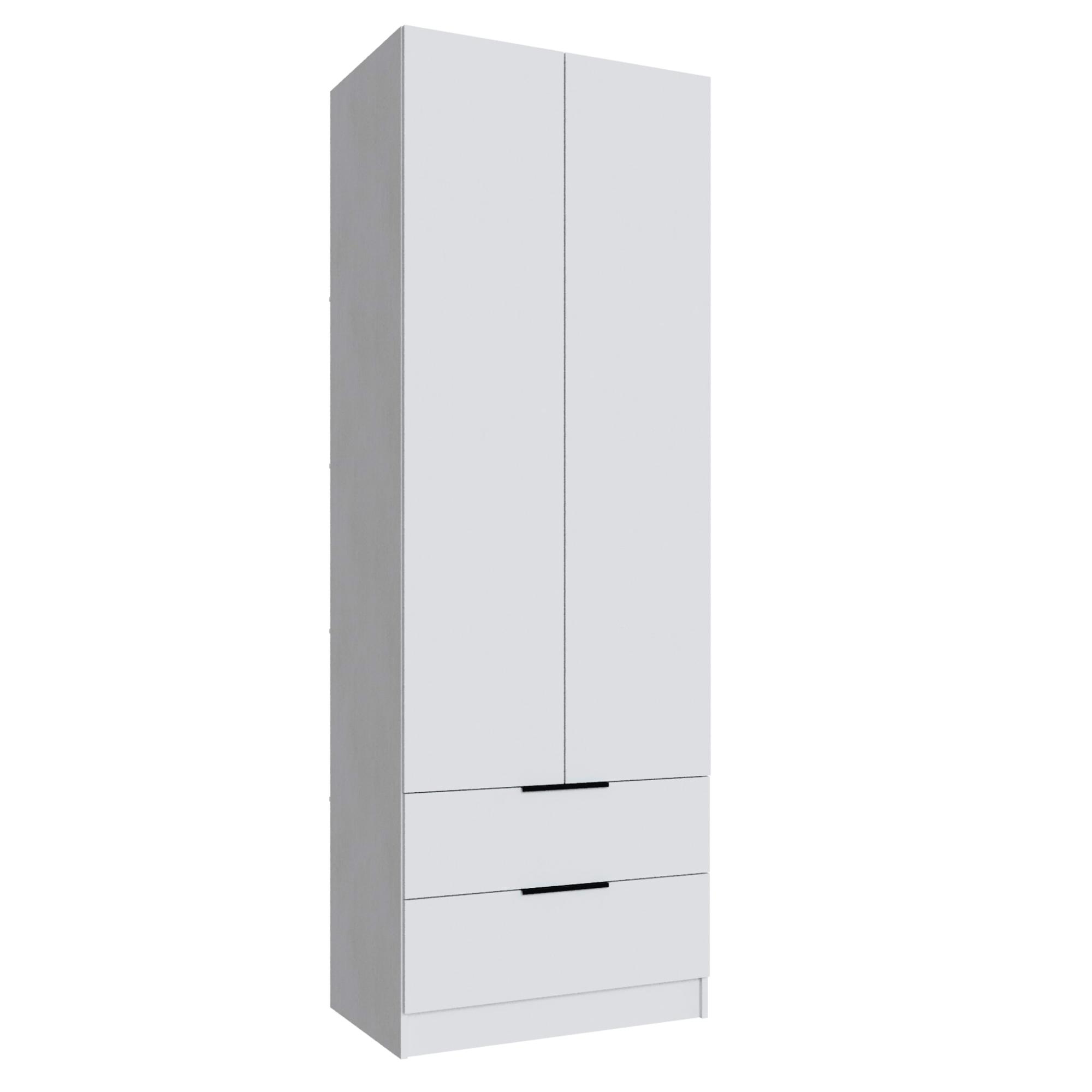 Шкаф Мадрид (0,8) с 2 ящ. без зеркала белый