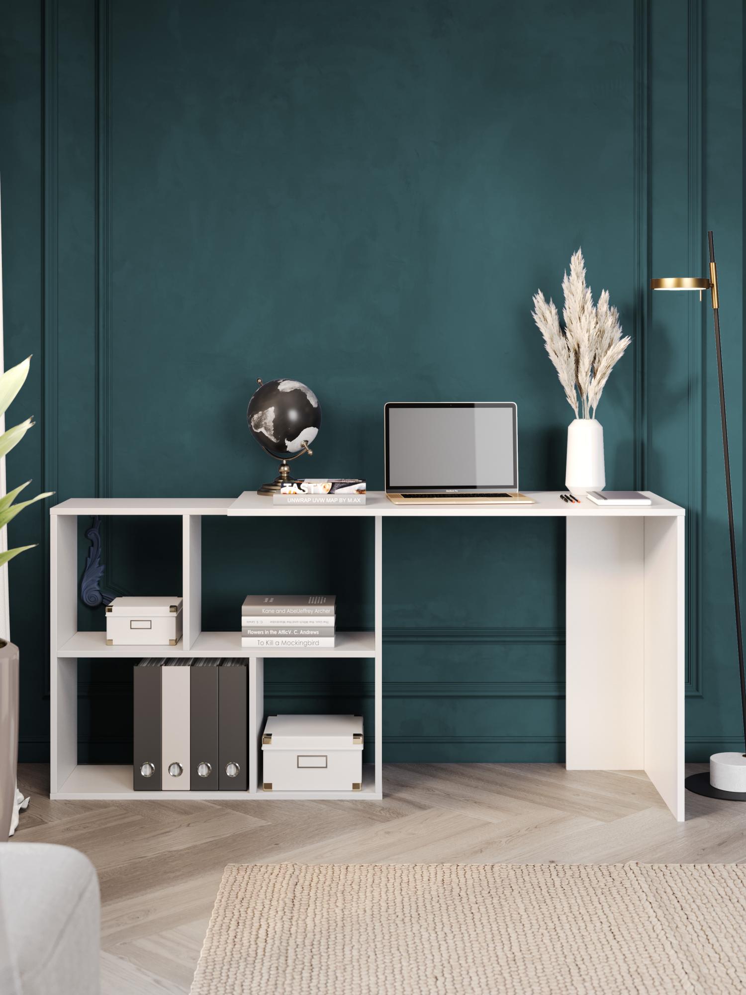 Стол компьютерный СТК 5, Белый текстурный