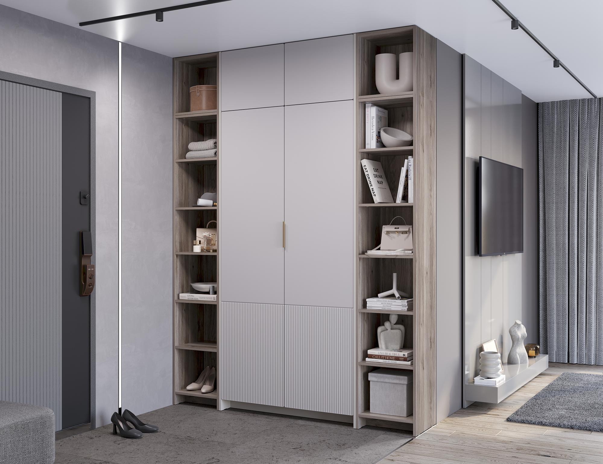 Полка навесная "Пандора" АН-05, Дуб смоки