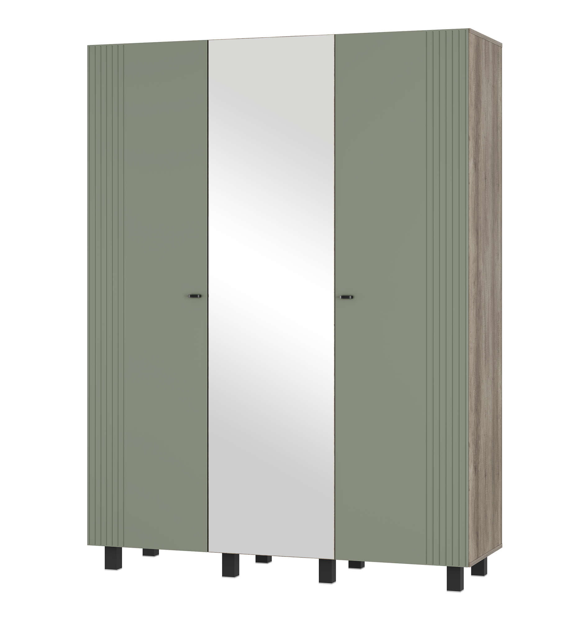 Шкаф 3-х створчатый "Олива" ШК-08 Дуб каньон/MF12 Эвкалипт