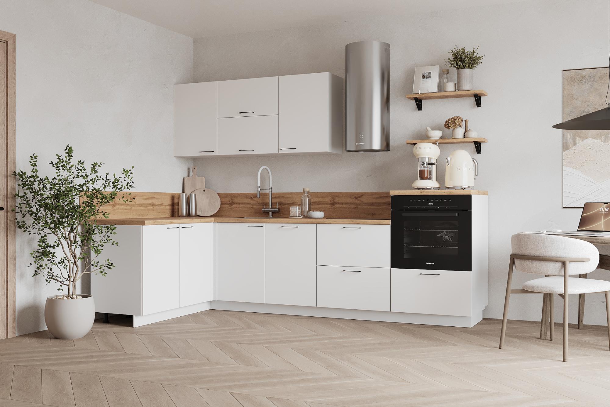 КГ Угловой 1500х2700 (с пм) , Белый софт матовый  Арника РМ в.2