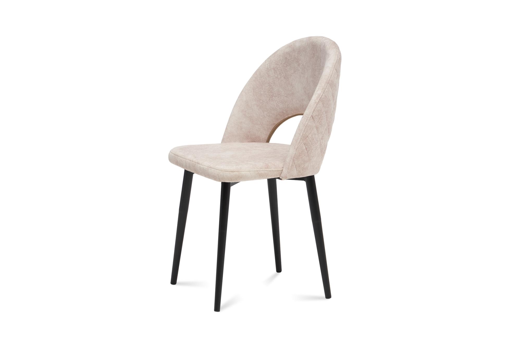 Стул Жаклин черный муар / бежевый