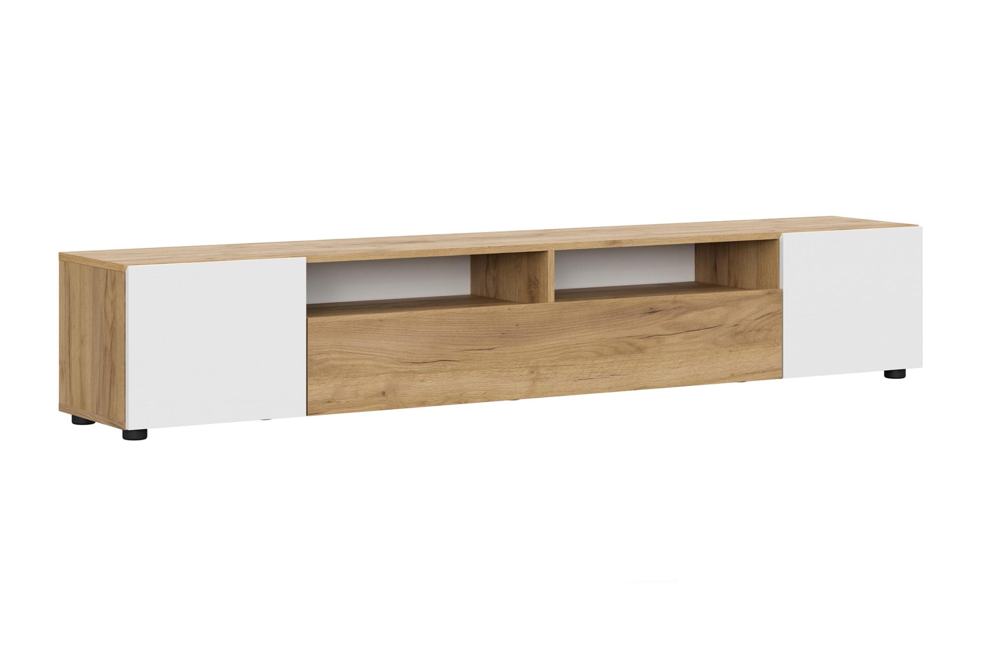 Тумба для ТВ Грейс дуб крафт золотой / белый