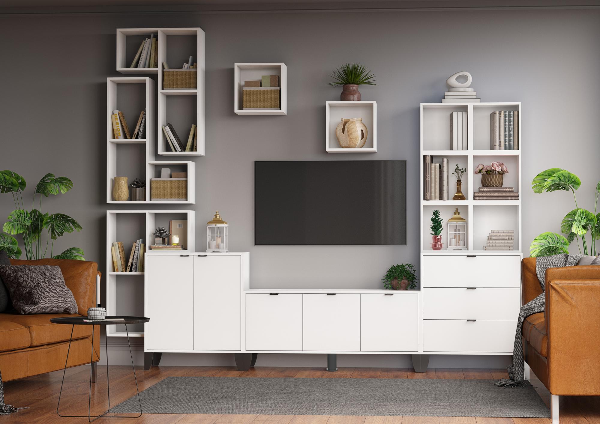 Гостиная Гира комод ГК-1 белый