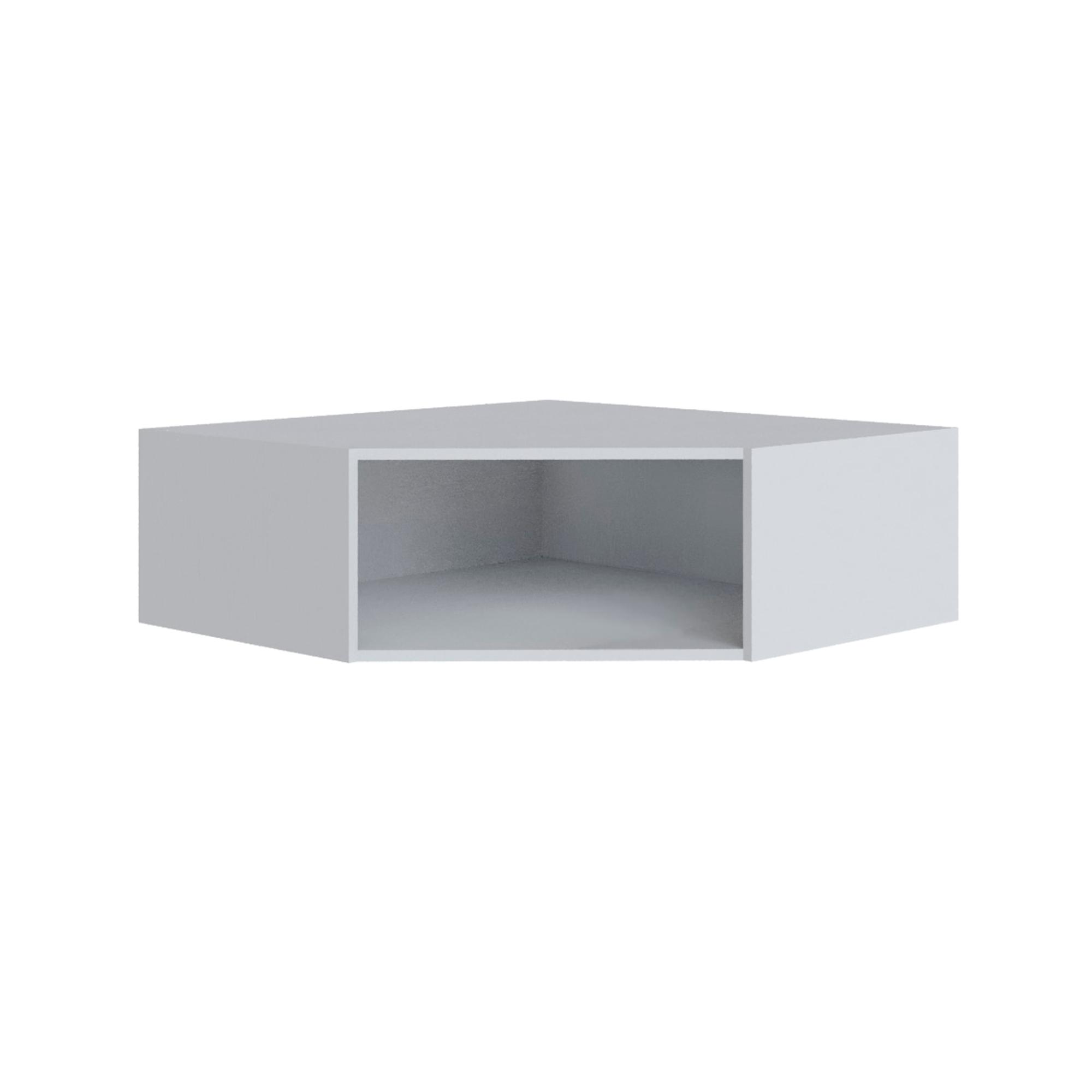 Антресоль Мадрид угол скос 300 белый/ателье светлое