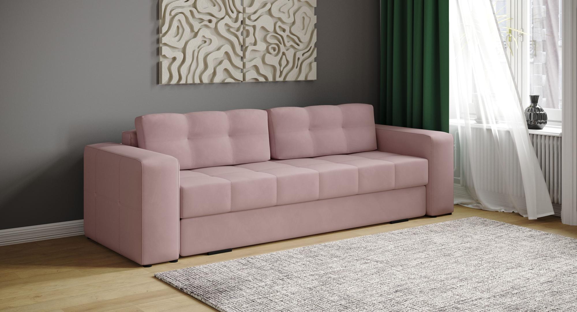 Диван раскладной Верден, пыльная роза